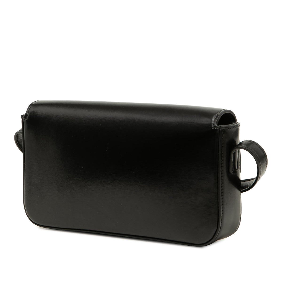 Celine Shiny Calfskin Triomphe Claude Shoulder Bag