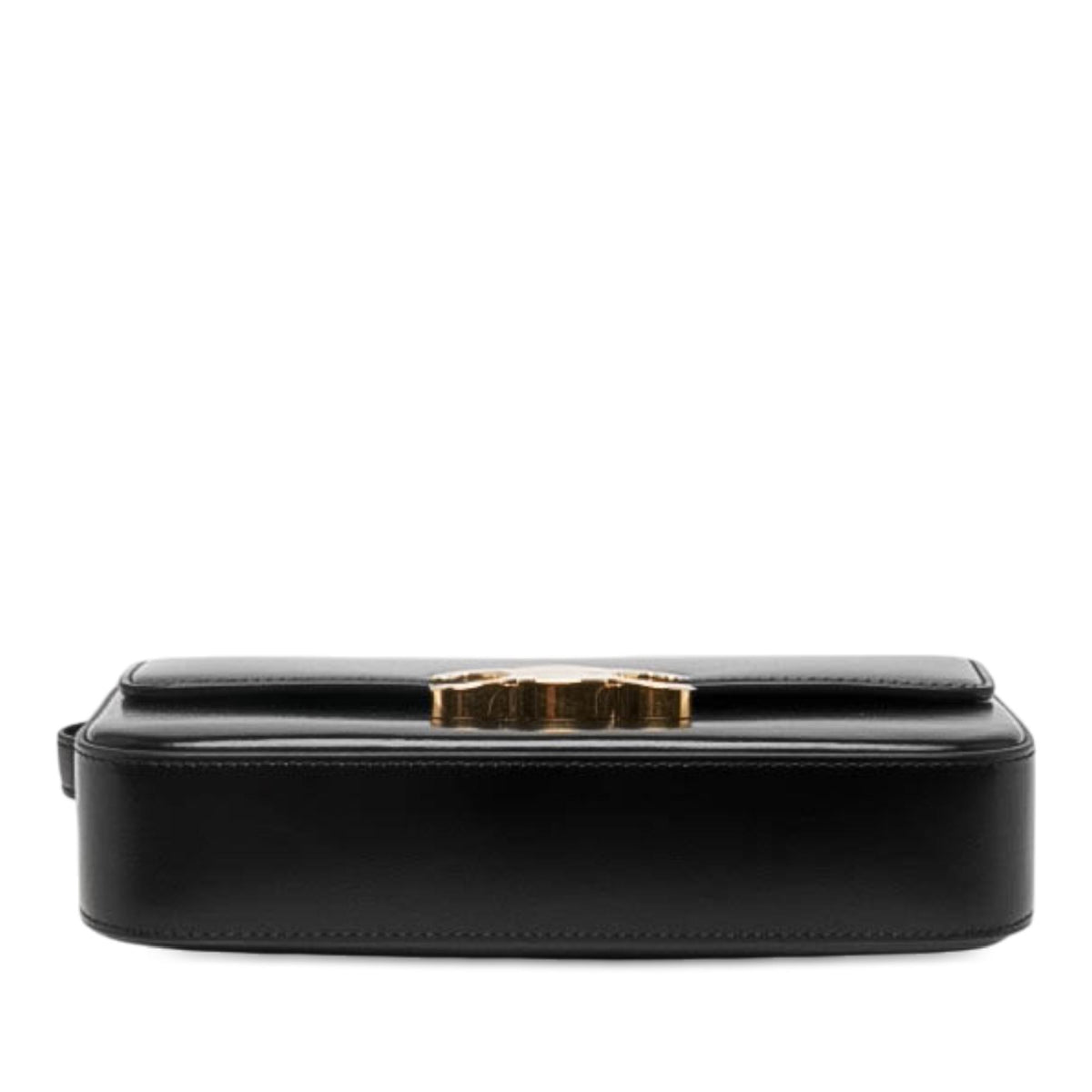 Celine Shiny Calfskin Triomphe Claude Shoulder Bag