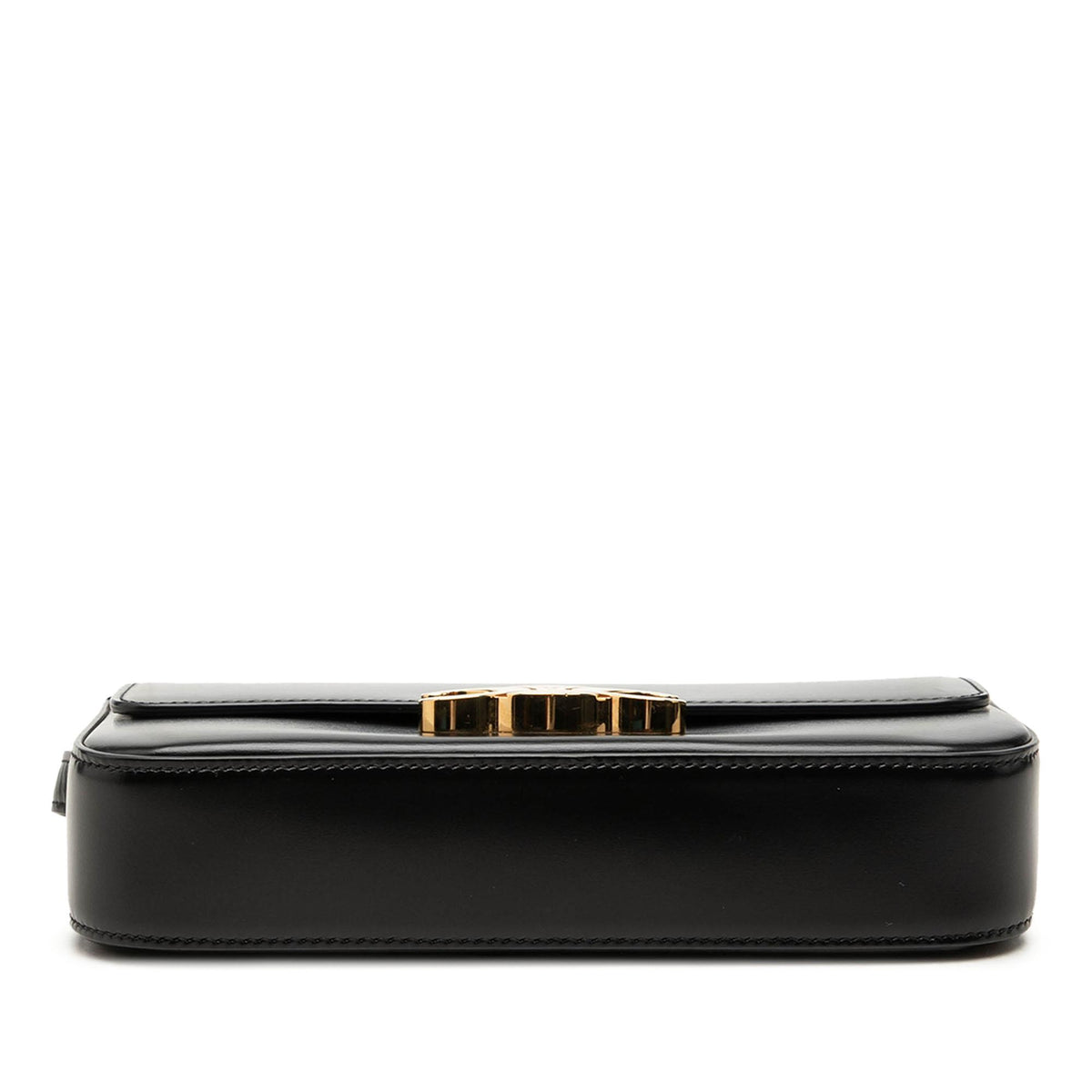 Celine Shiny Calfskin Triomphe Claude Shoulder Bag
