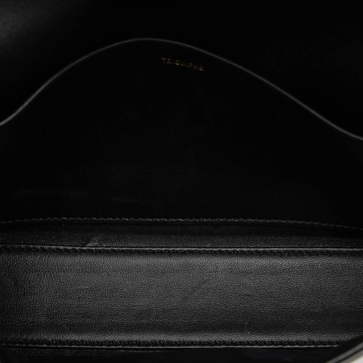 Celine Shiny Calfskin Triomphe Claude Shoulder Bag