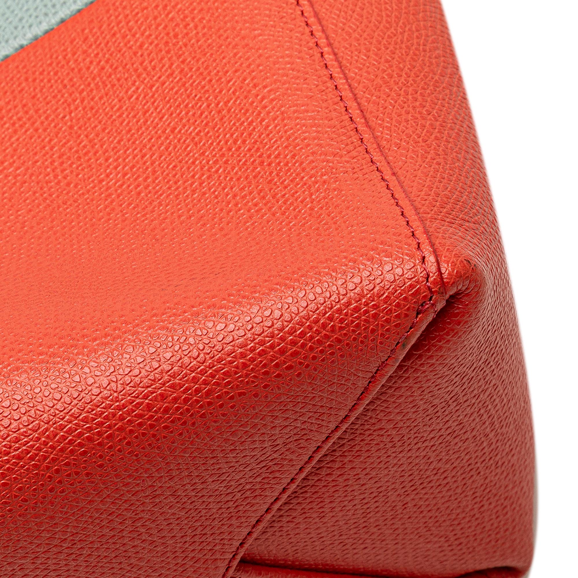 Celine Small Bicolor Leather Vertical Cabas