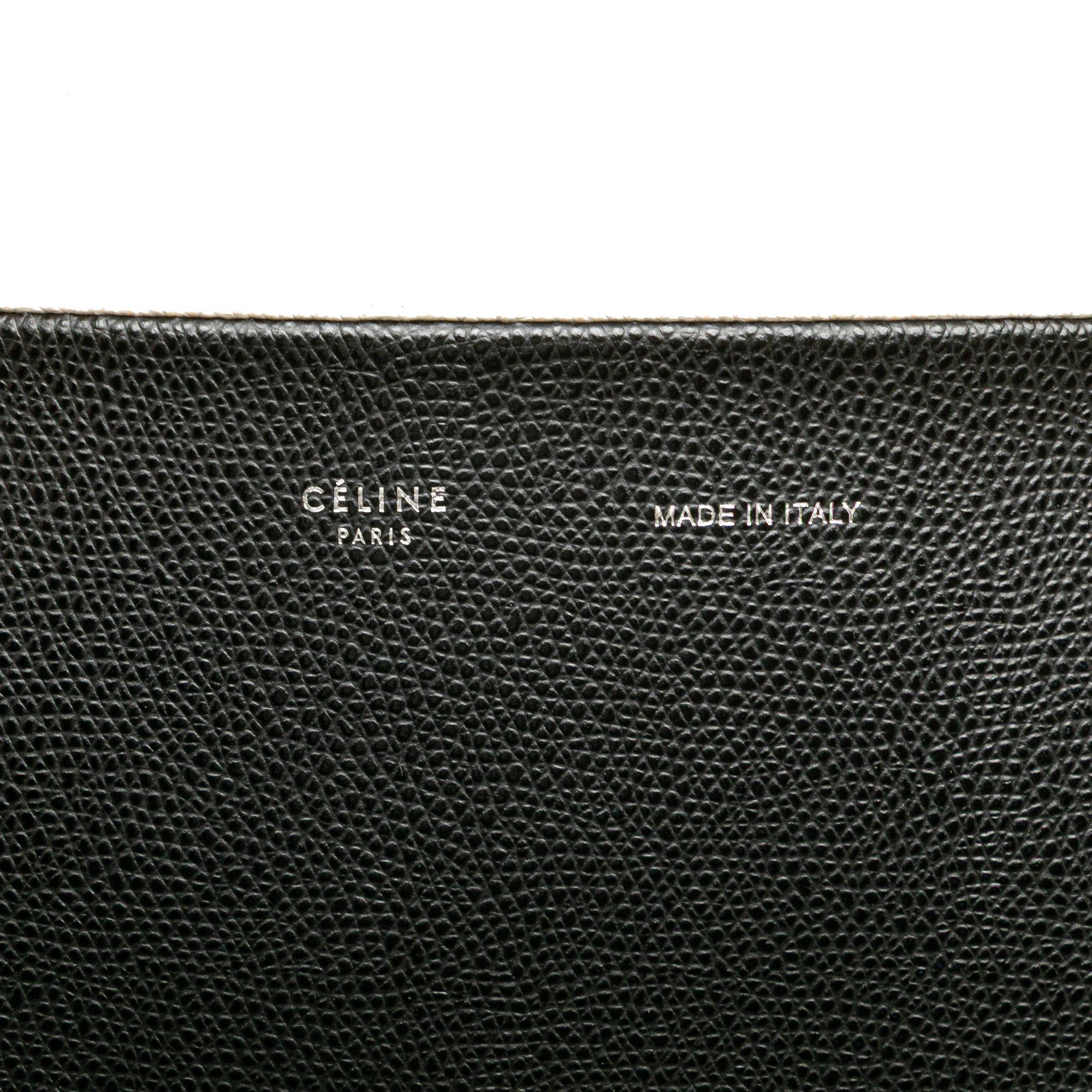 Celine Small Bicolor Leather Vertical Cabas