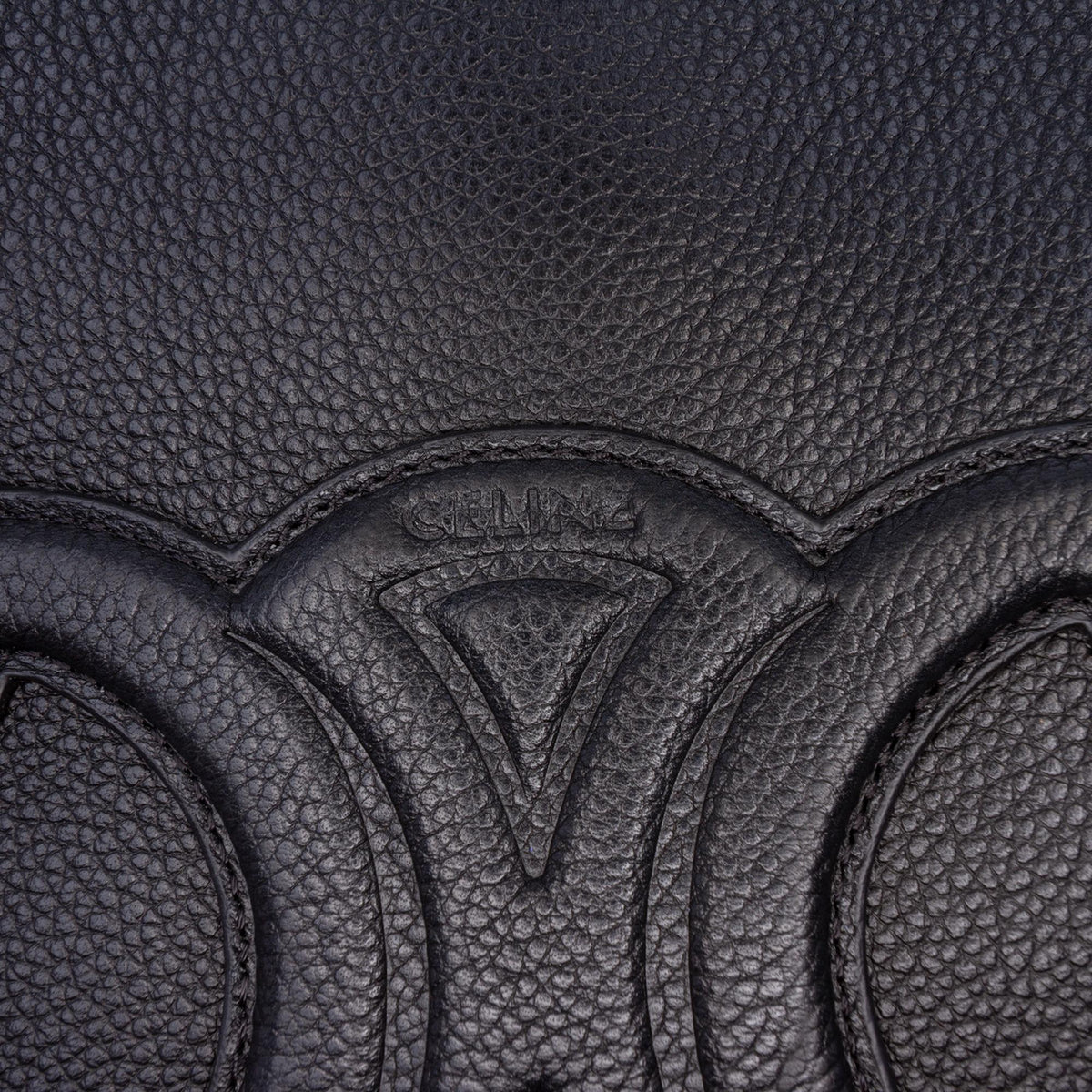 Celine Small Calfskin Cuir Triomphe Bucket Bag