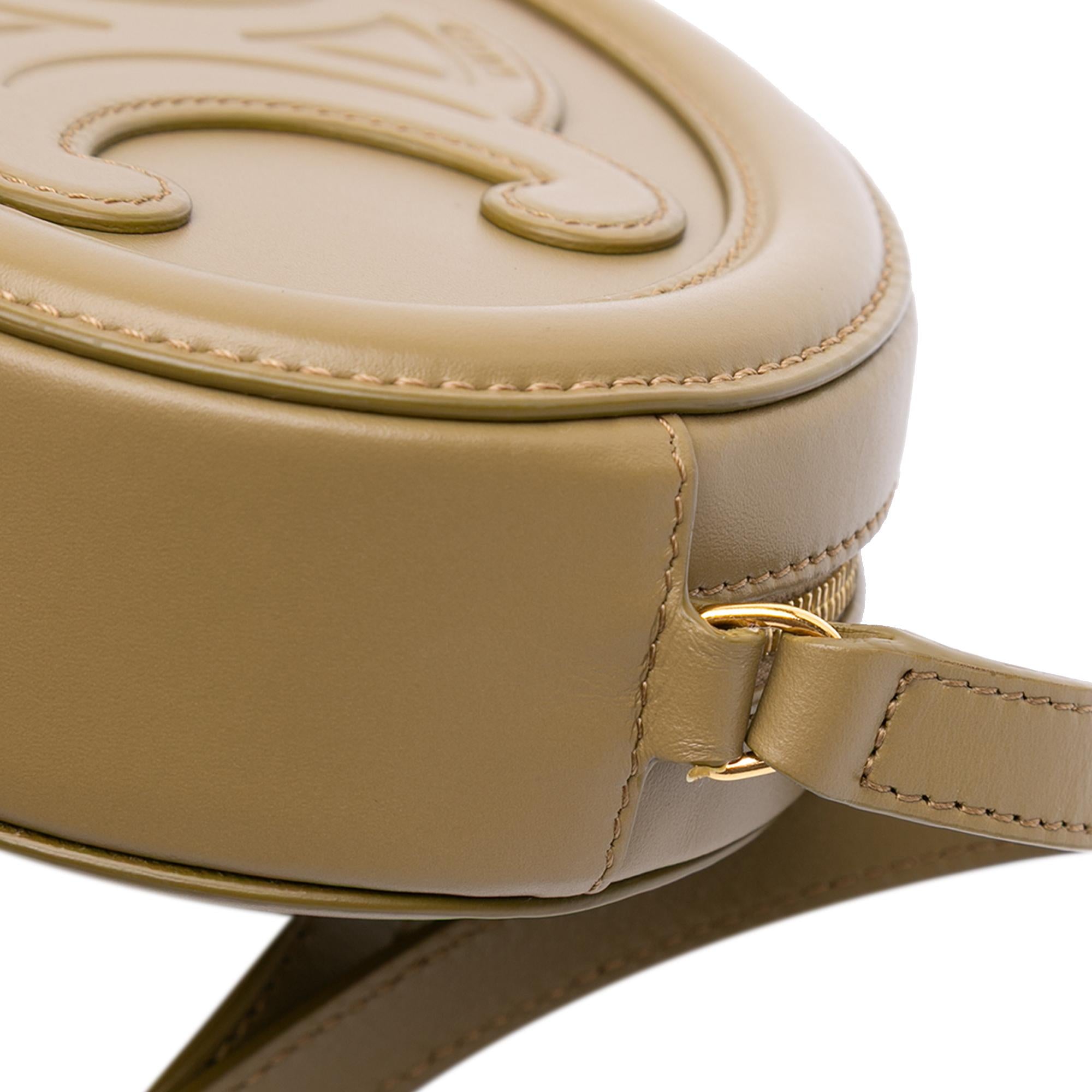 Celine Small Calfskin Cuir Triomphe Oval Crossbody