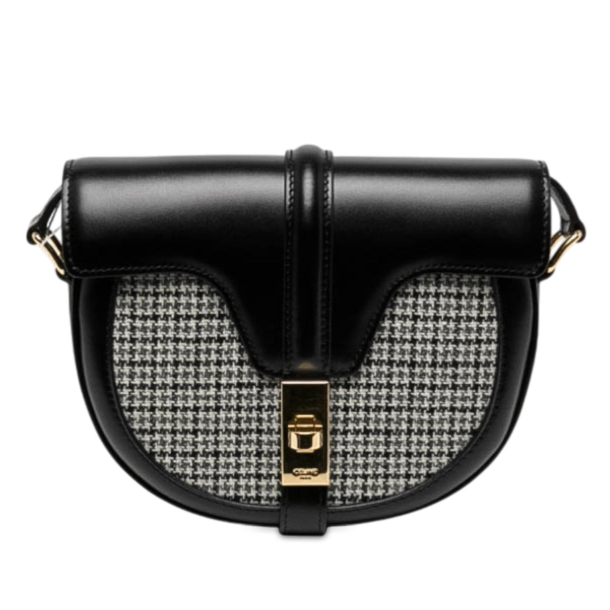 Celine Small Calfskin and Tweed Besace 16 Crossbody