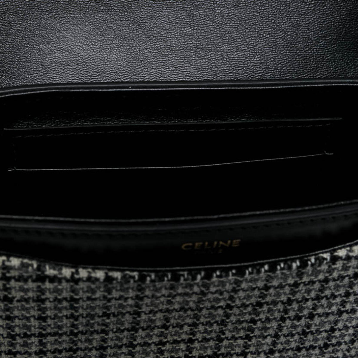 Celine Small Calfskin and Tweed Besace 16 Crossbody