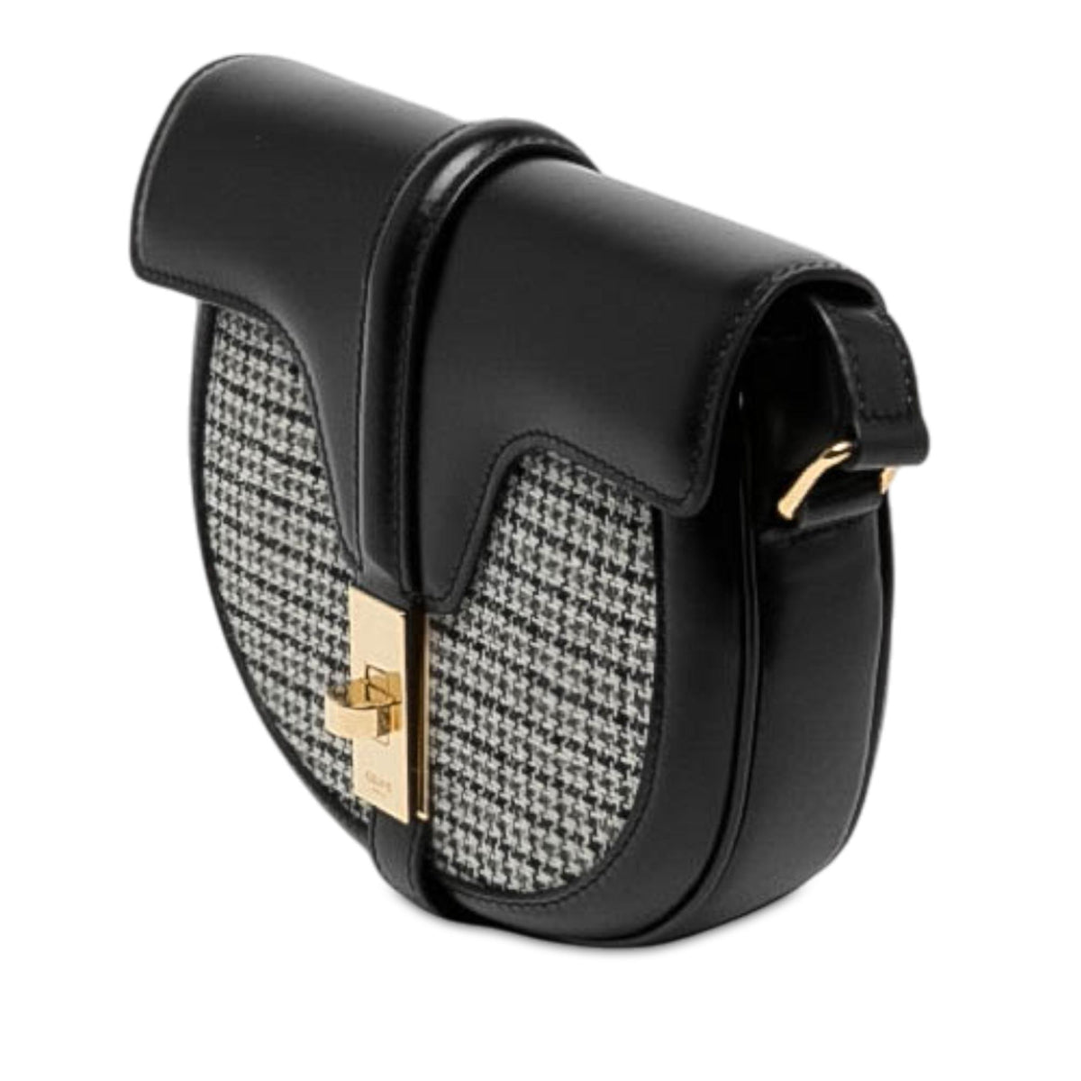 Celine Small Calfskin and Tweed Besace 16 Crossbody