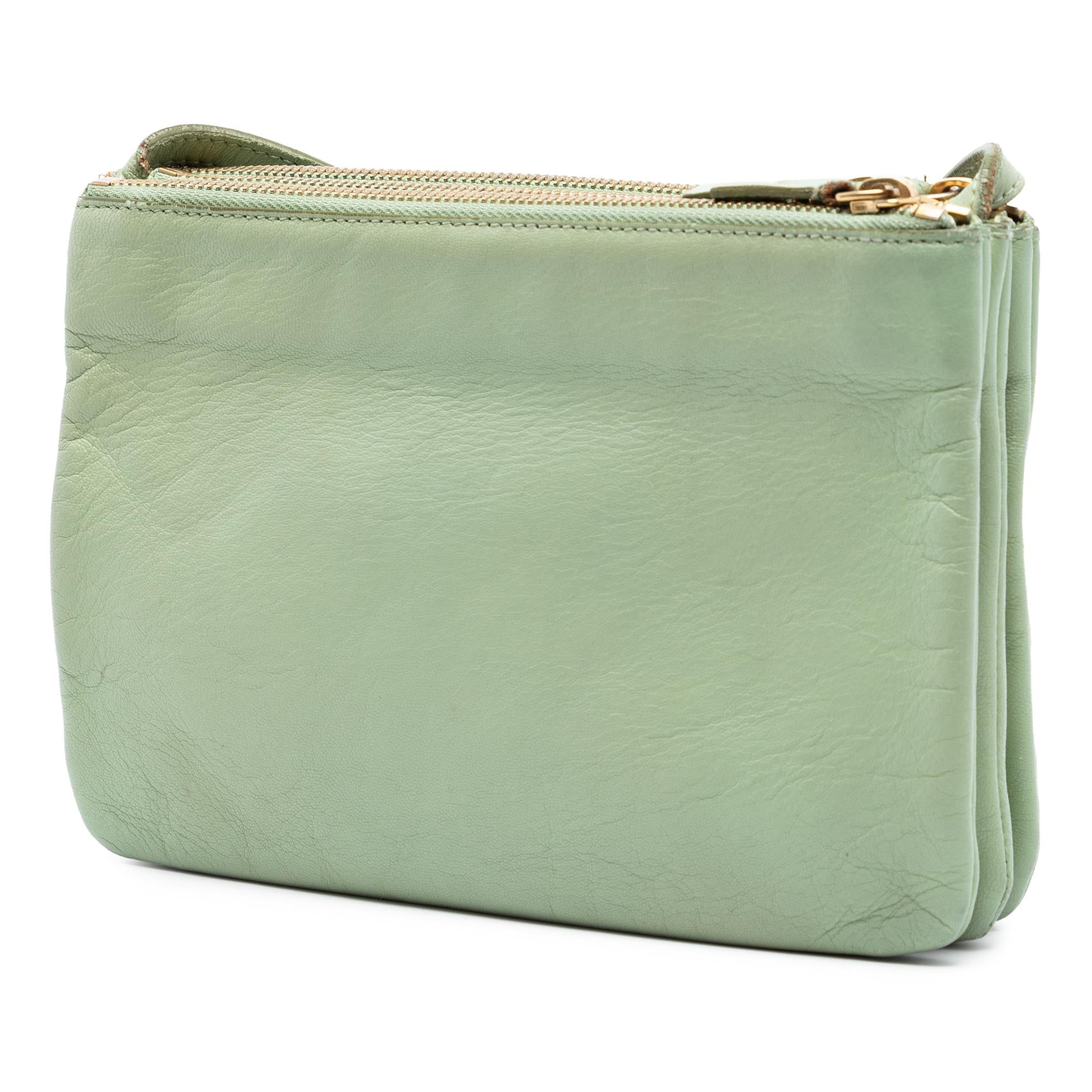 Celine Small Lambskin Trio Crossbody