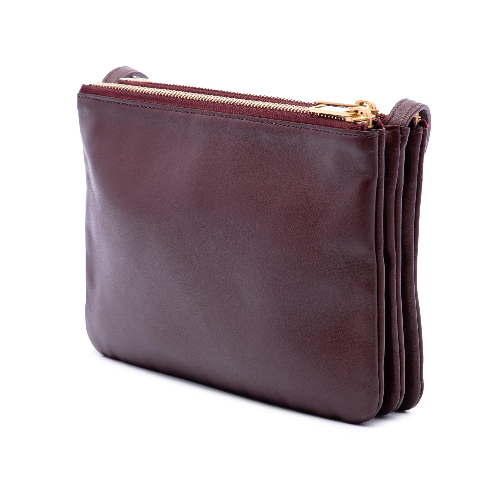 Celine Small Lambskin Trio Crossbody