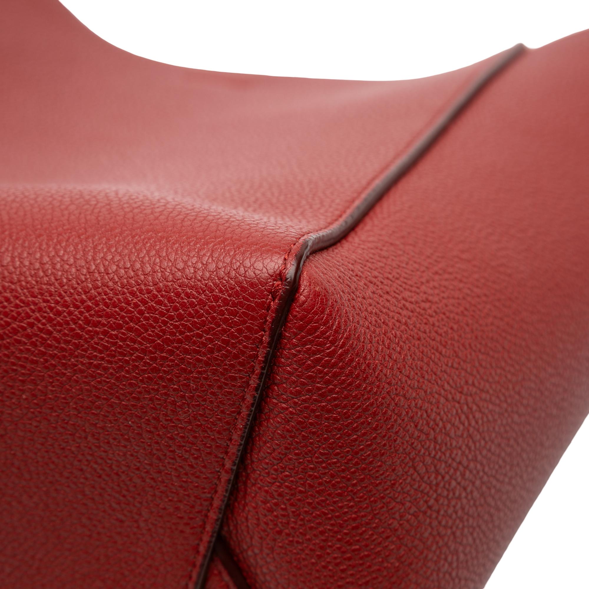 Celine Small Leather Seau Sangle Bucket Bag