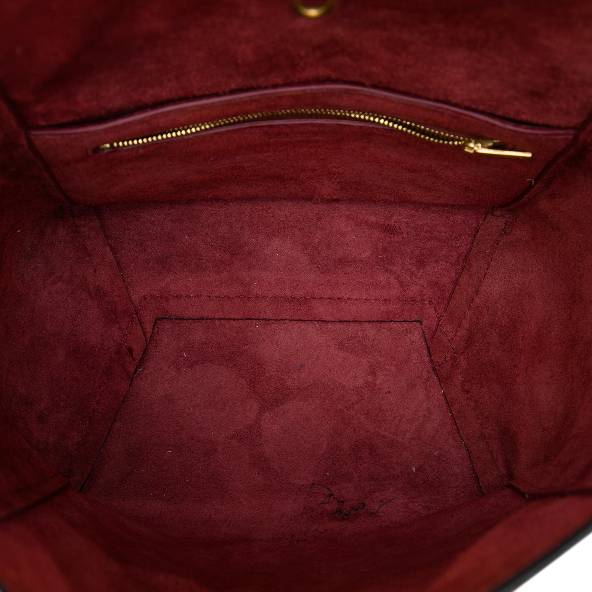 Celine Small Leather Seau Sangle Bucket Bag
