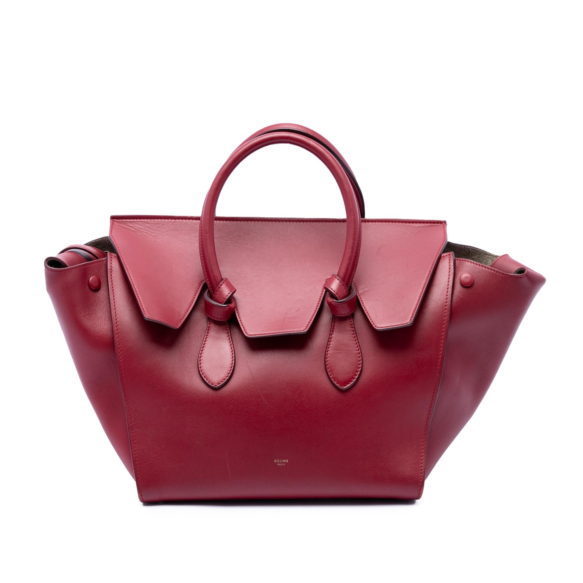 Celine Small Leather Tie Tote
