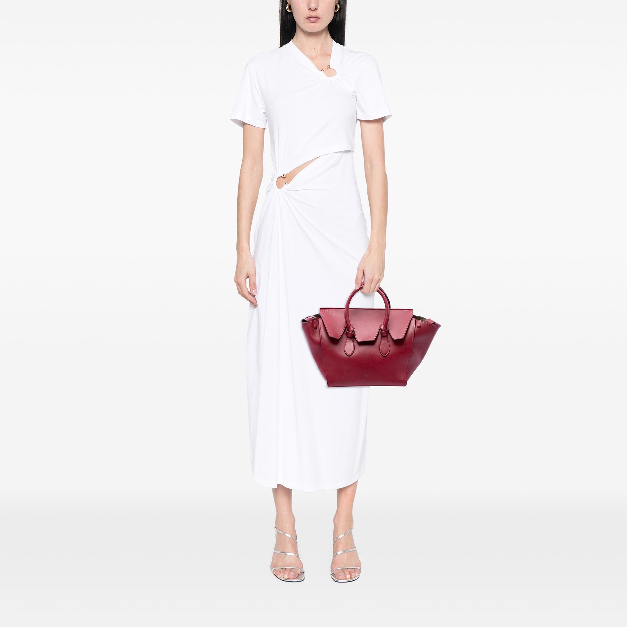 Celine Small Leather Tie Tote