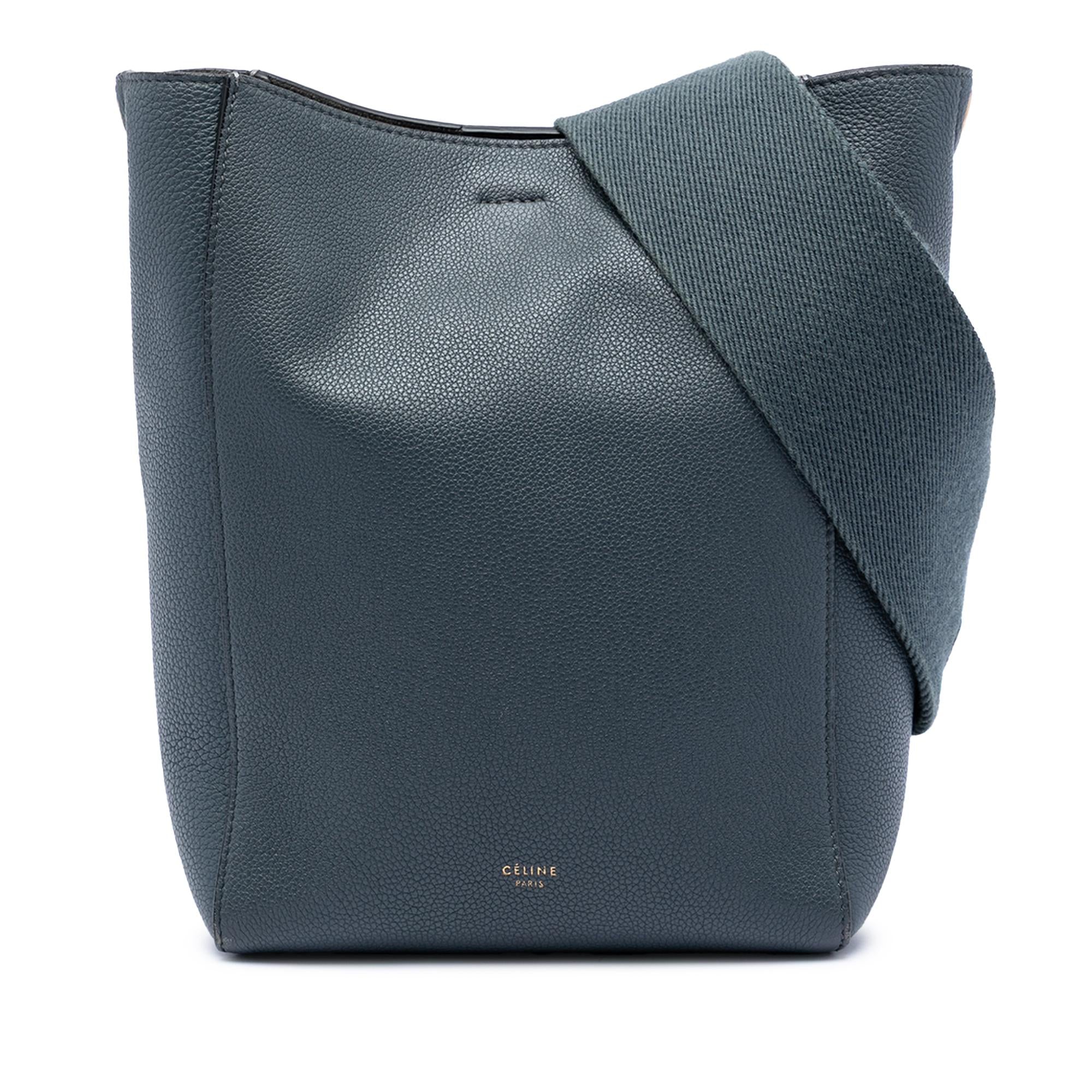Celine Small Soft Grained Calfskin Seau Sangle Bucket Bag