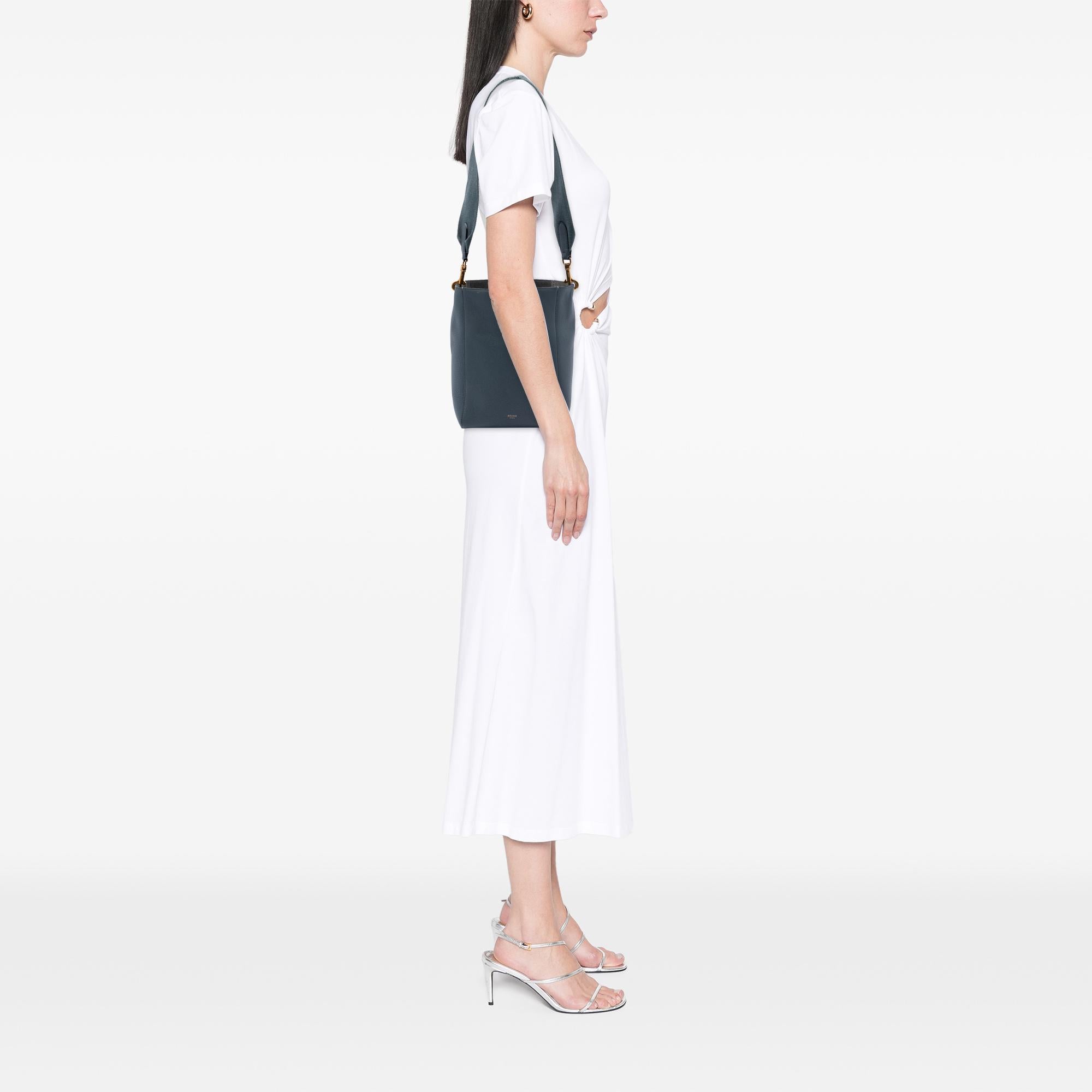 Celine Small Soft Grained Calfskin Seau Sangle Bucket Bag