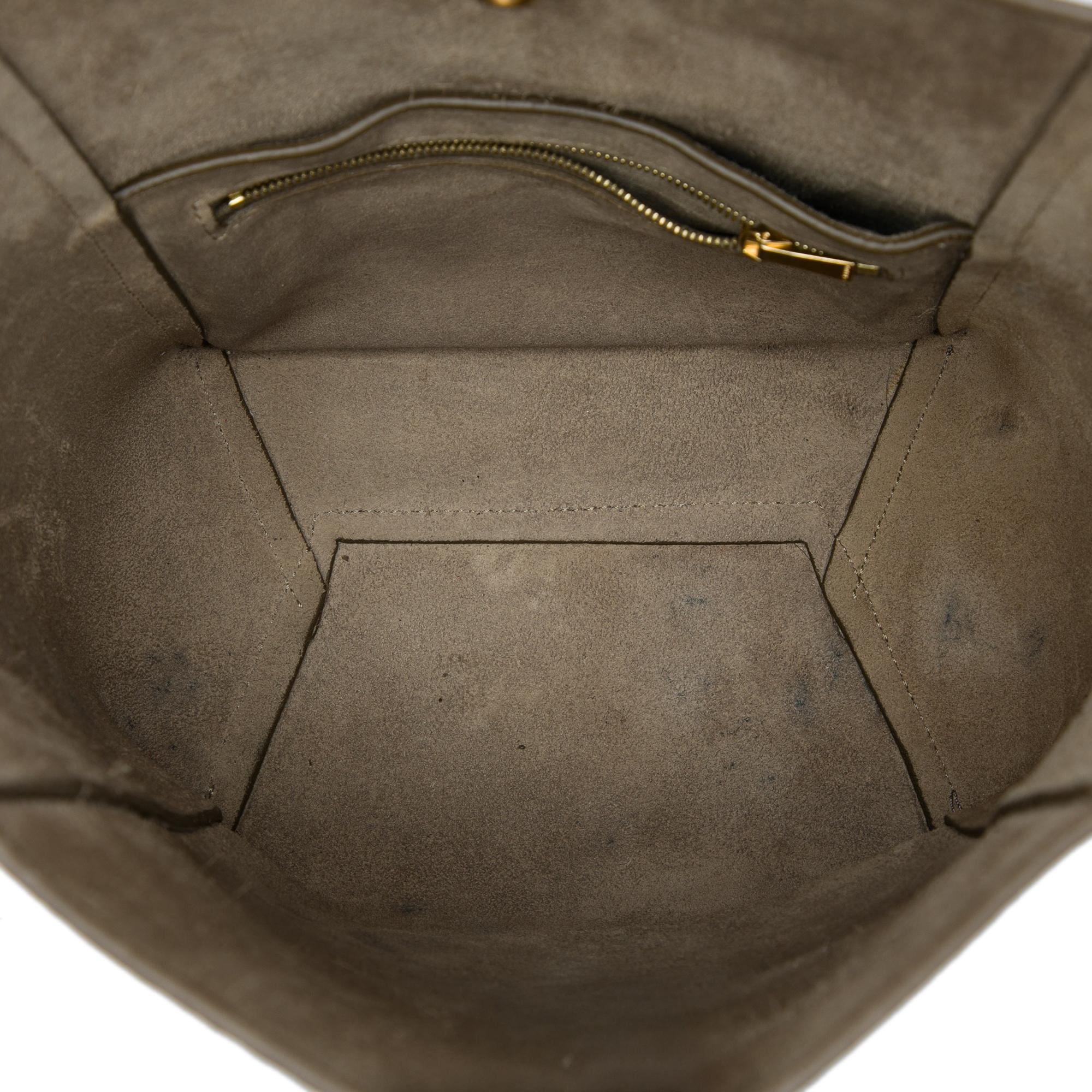Celine Small Soft Grained Calfskin Seau Sangle Bucket Bag