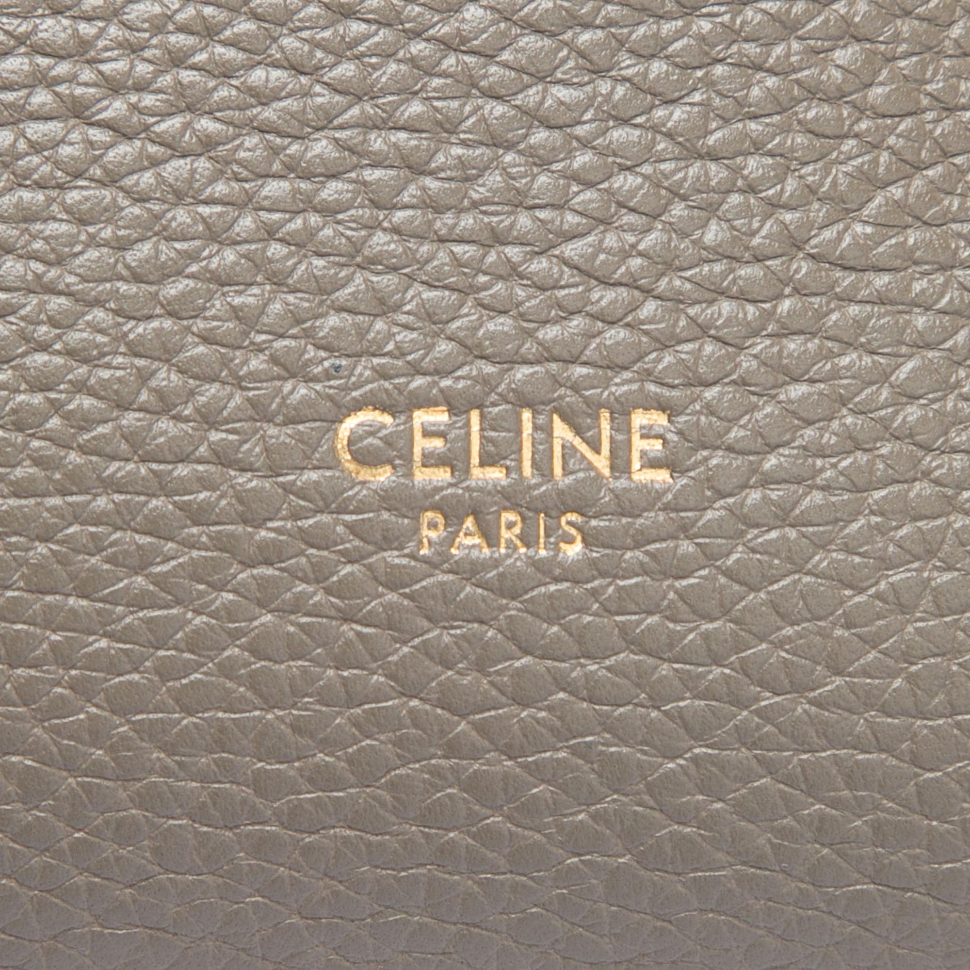Celine Small Soft Grained Calfskin Seau Sangle Bucket Bag