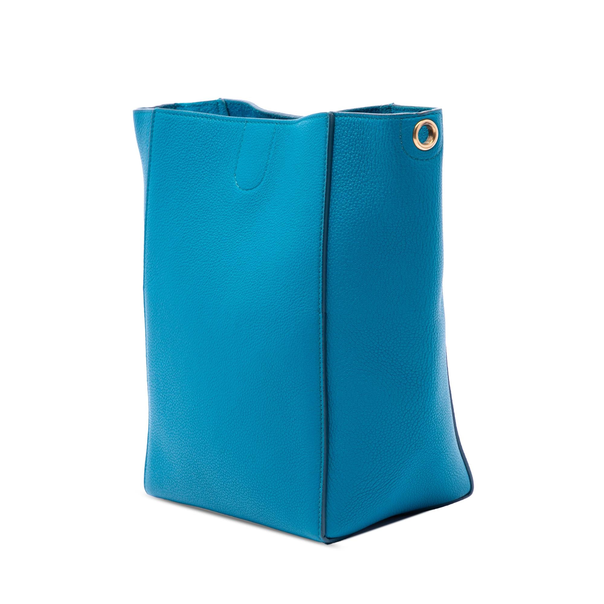 Celine Small Soft Grained Calfskin Seau Sangle Bucket Bag