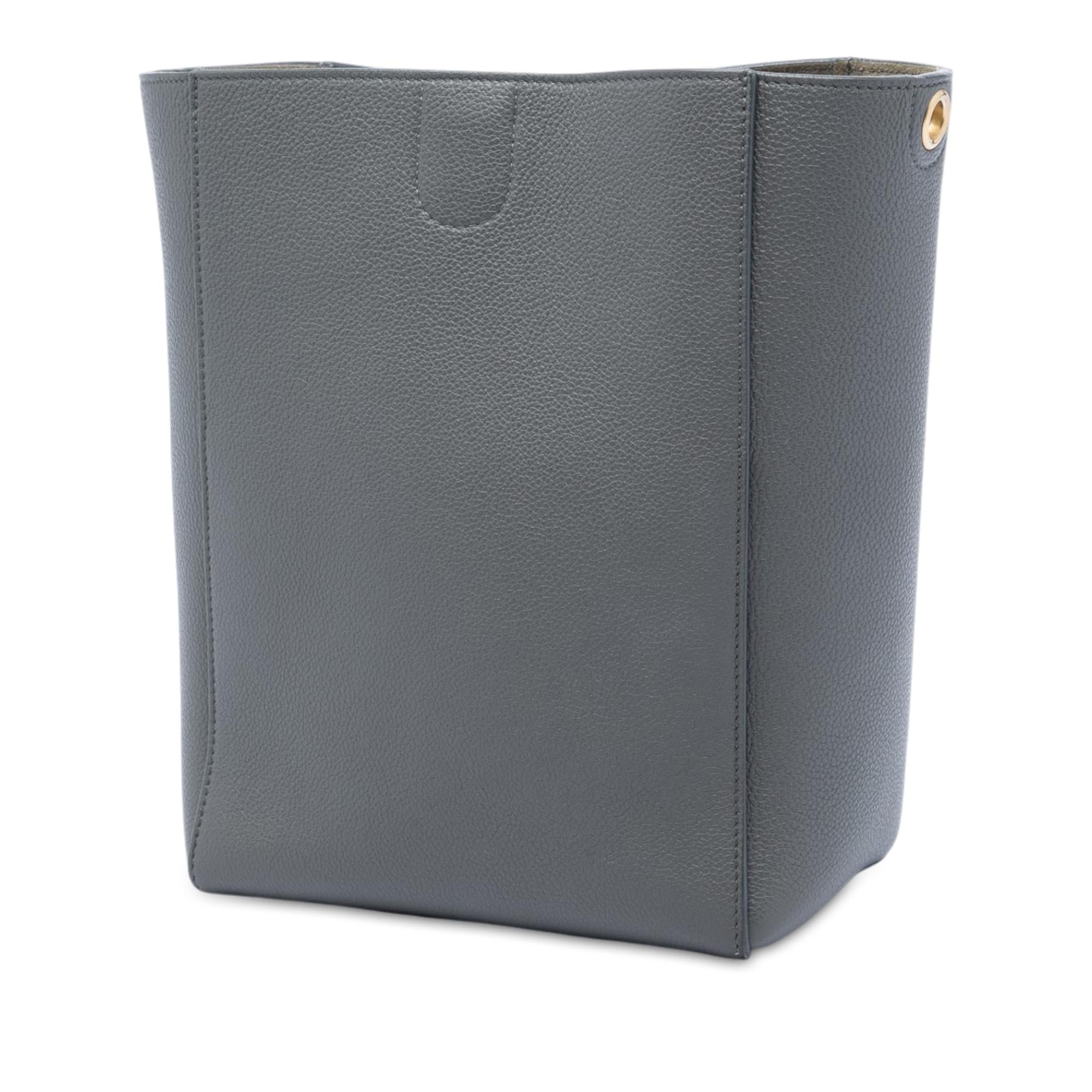 Celine Small Soft Grained Calfskin Seau Sangle Bucket Bag