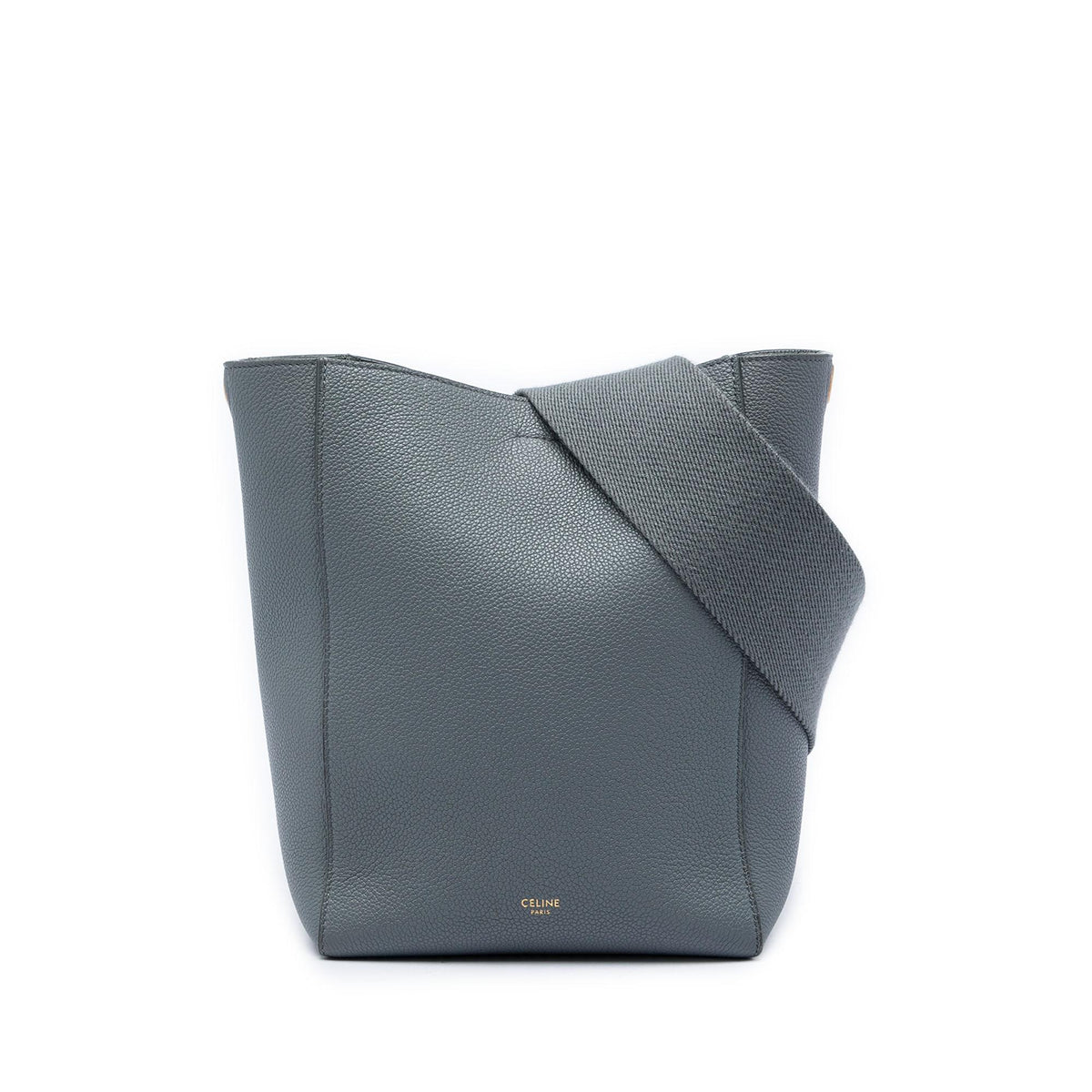 Celine Small Soft Grained Calfskin Seau Sangle Bucket Bag