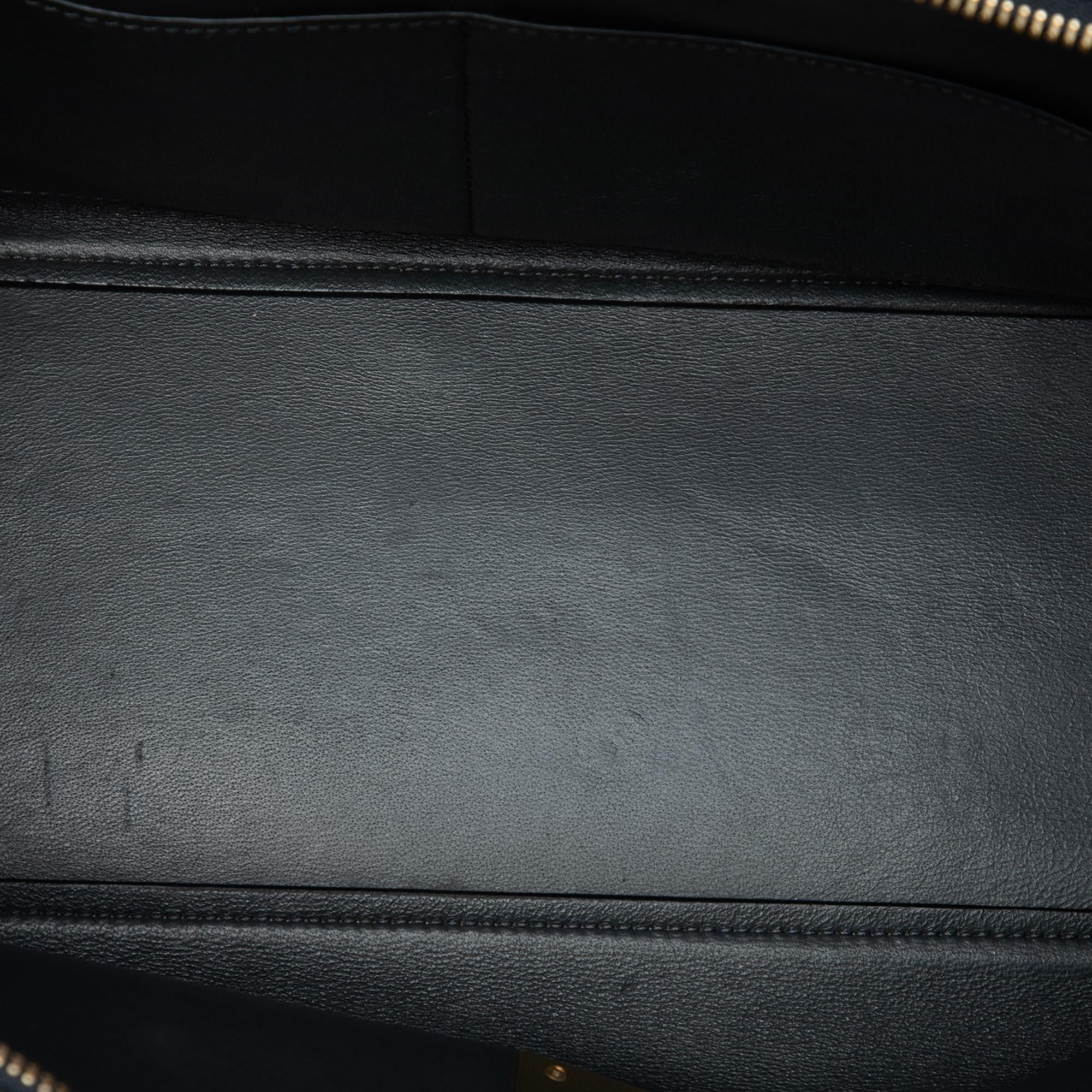 Celine Small Tricolor Leather Trapeze Satchel