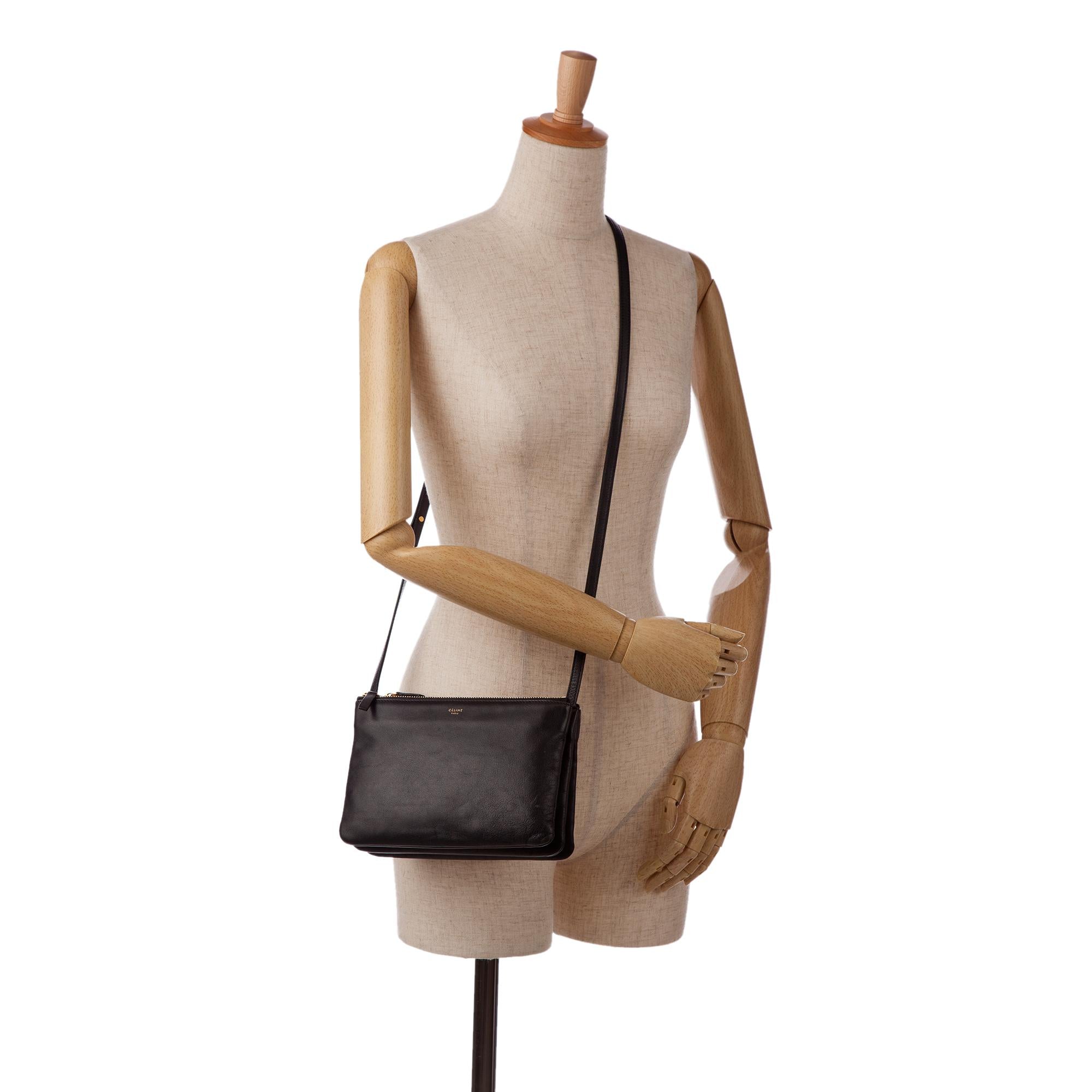 Celine Small Trio Crossbody Bag (SHG-Nt933q)