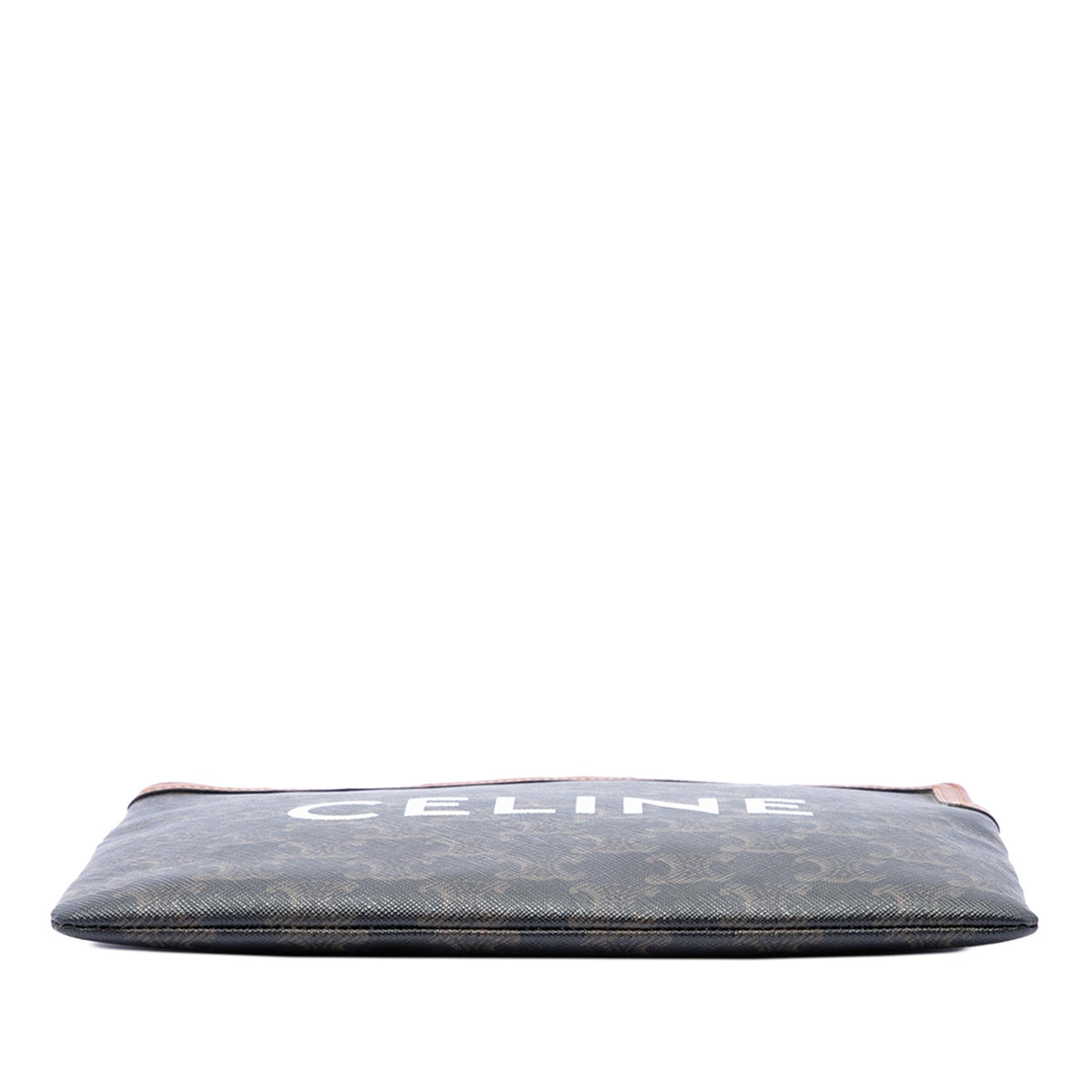 Celine Small Triomphe Coated Canvas Clutch