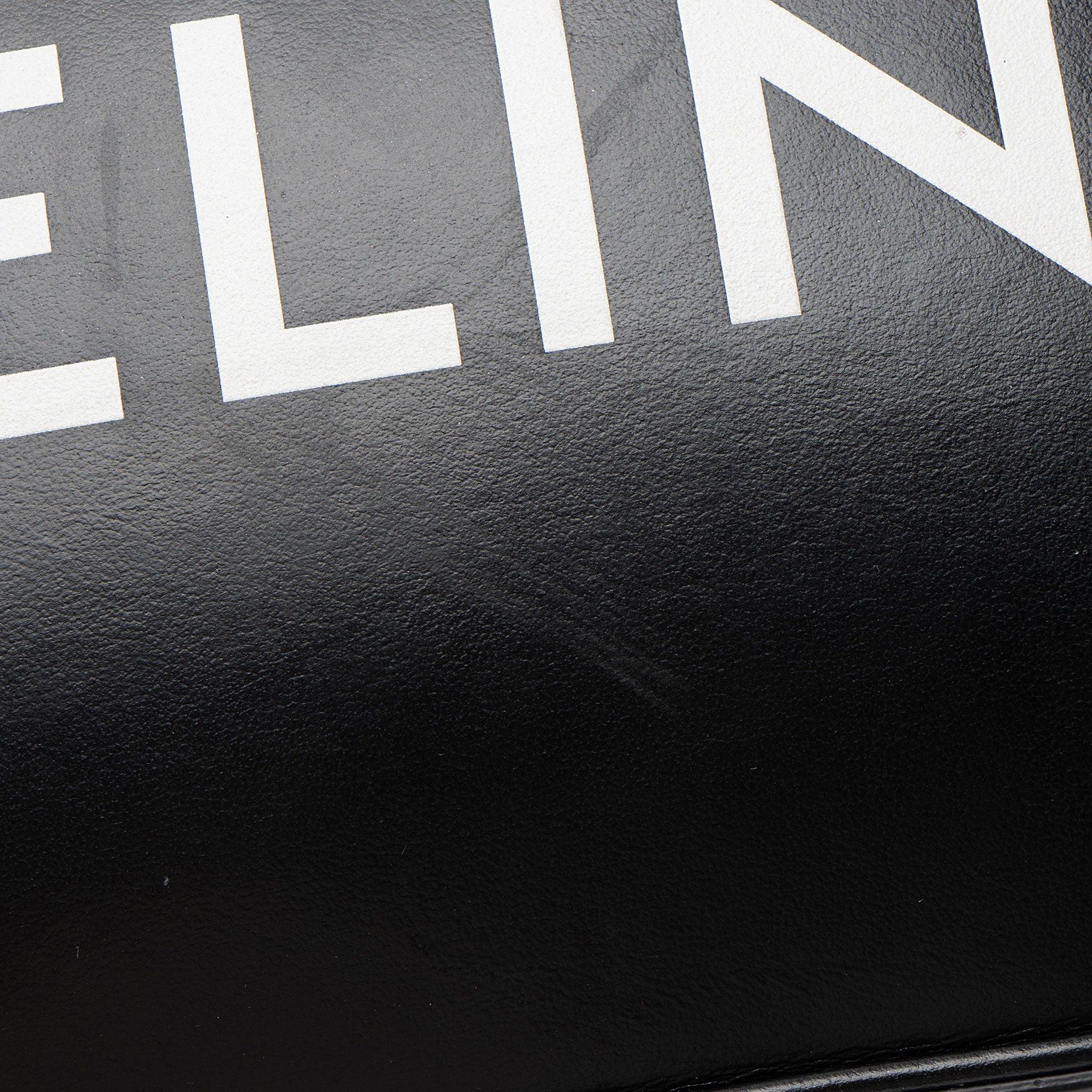 Celine Smooth Calfskin Logo Print Medium Messenger
