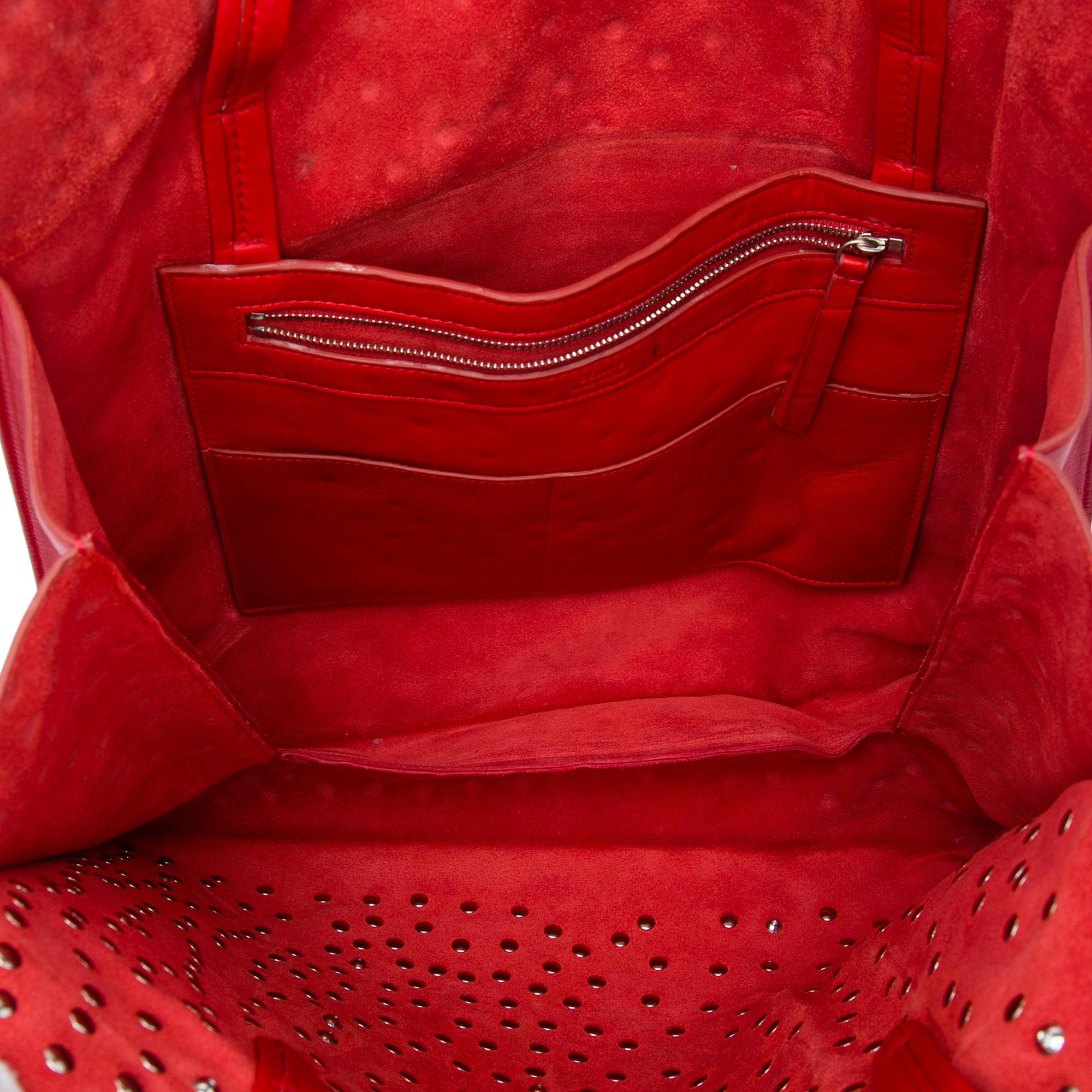 Celine Studded Lambskin Cabas Tote