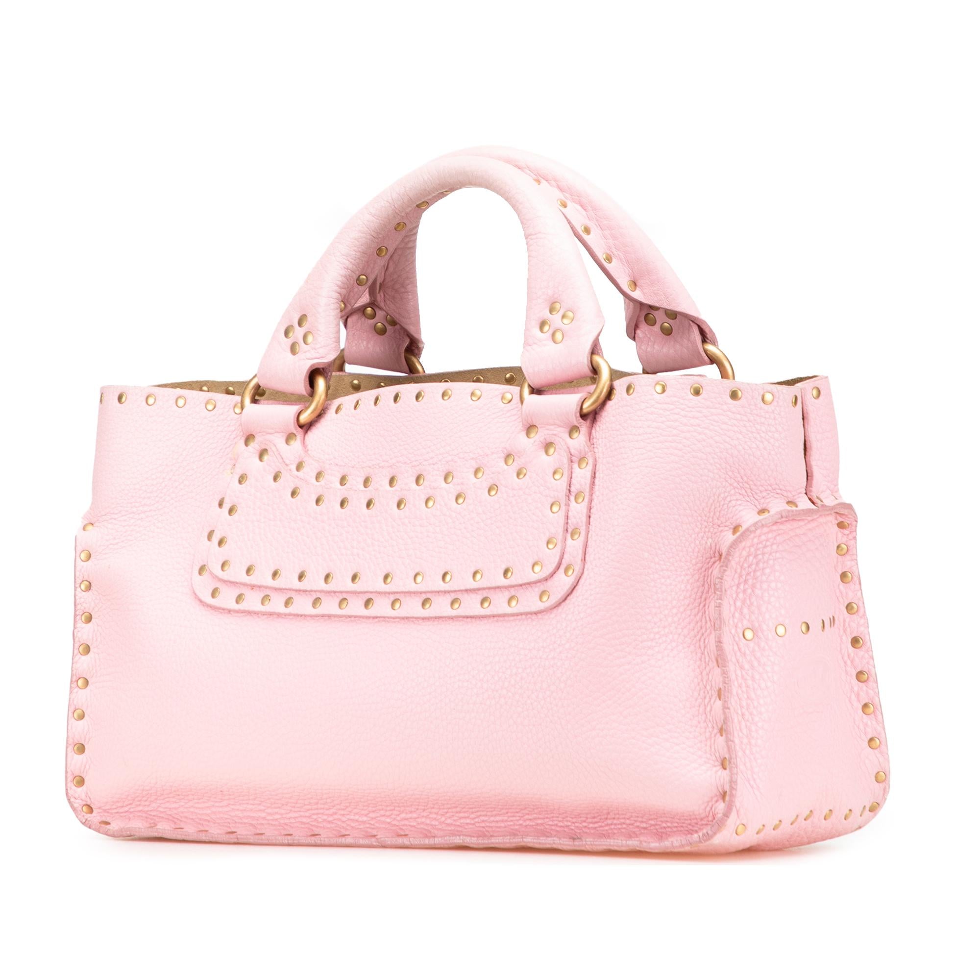 Celine Studded Leather Boogie Handbag