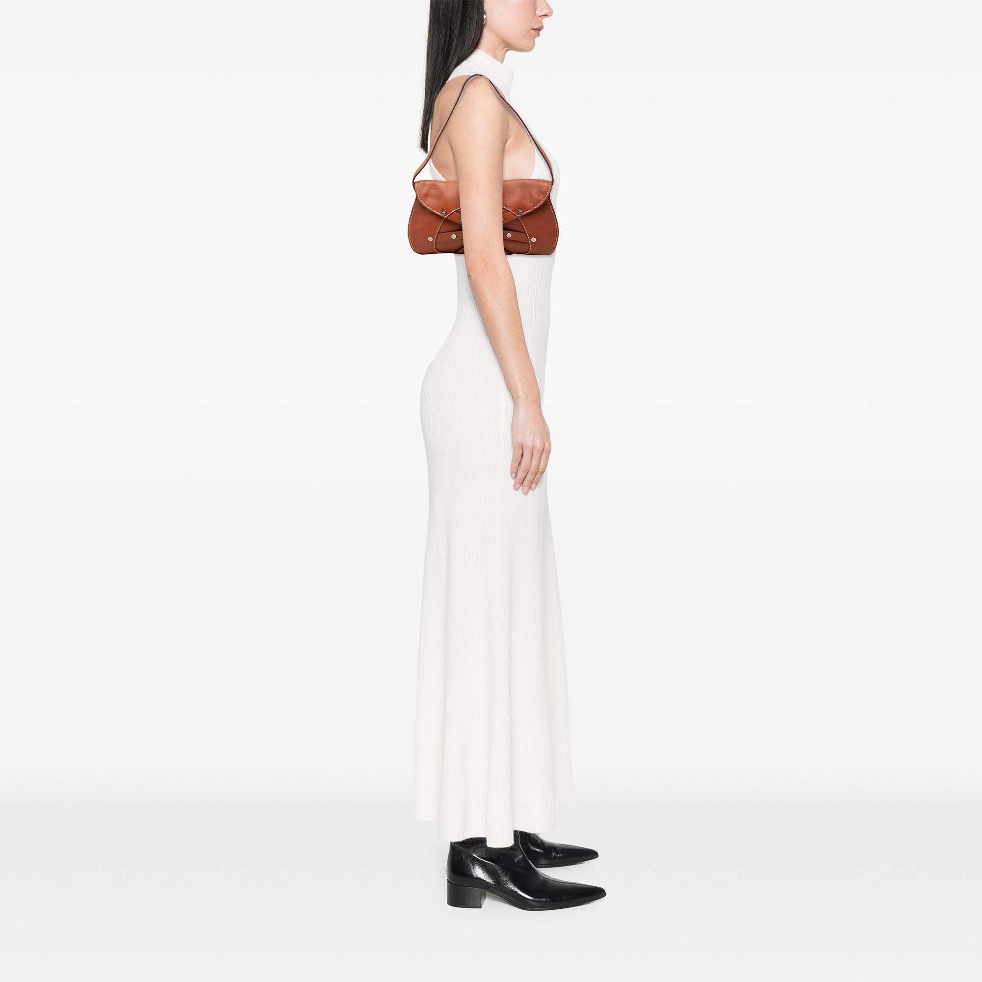 Celine Studded Leather Macadam Shoulder Bag