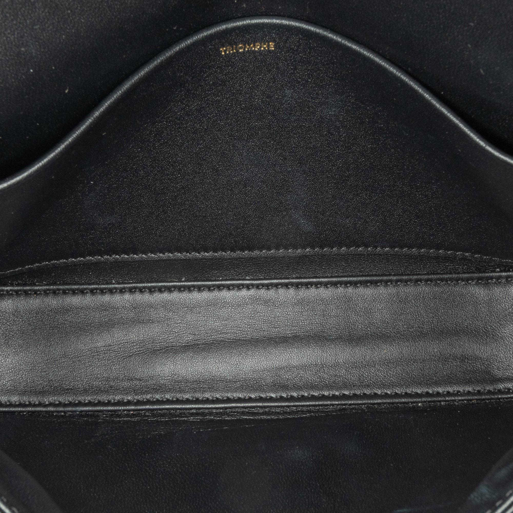 Celine Teen Shiny Calfskin Triomphe Bag (SHG-4GpLjn)