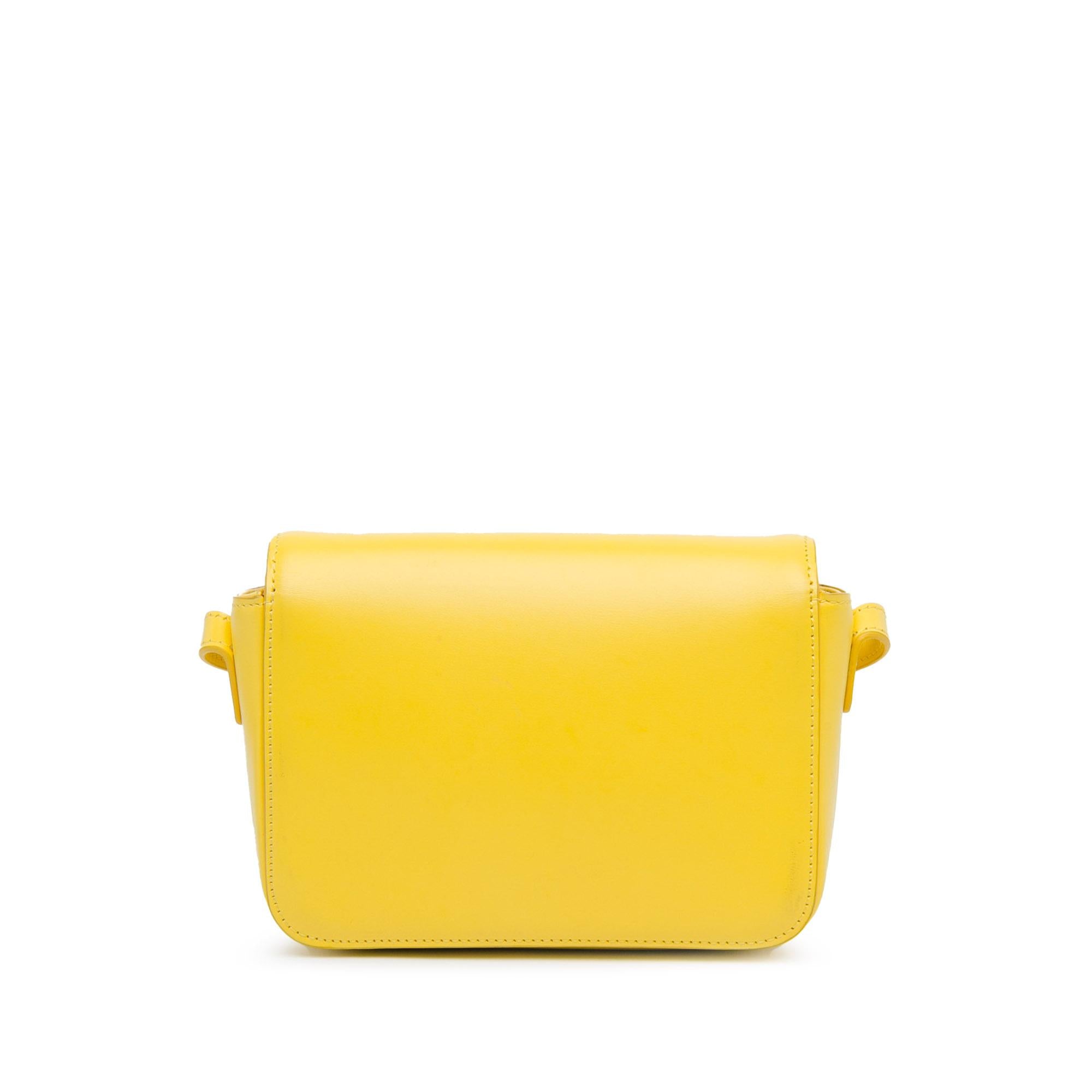 Celine Teen Shiny Calfskin Triomphe Crossbody