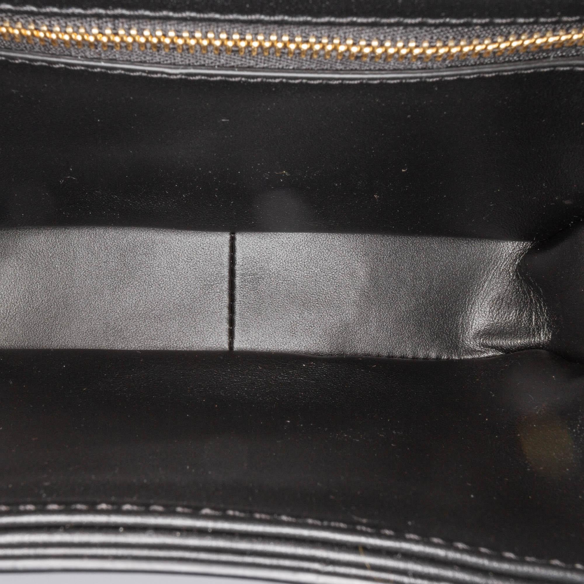 Celine Teen Shiny Calfskin Triomphe Crossbody