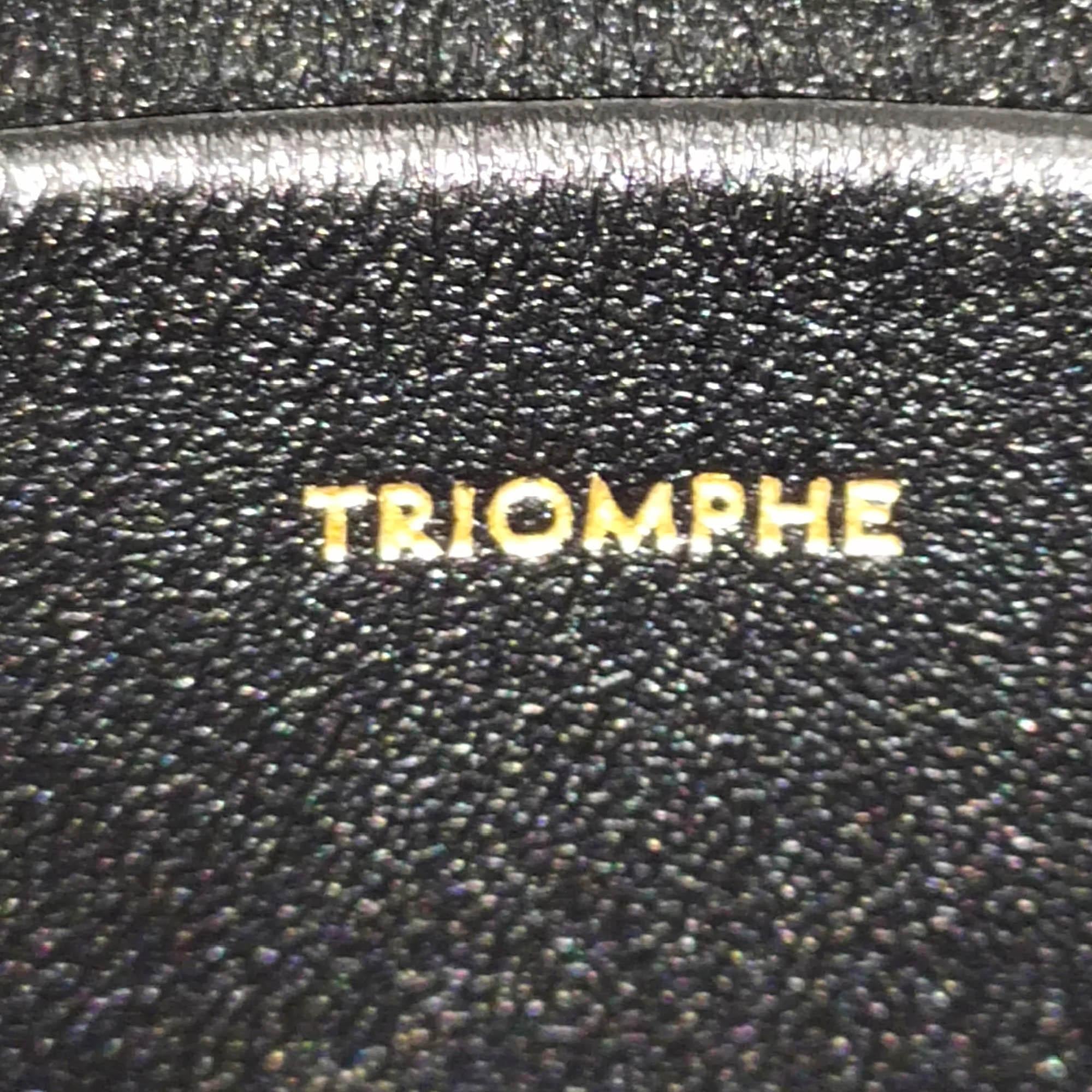 Celine Teen Shiny Calfskin Triomphe Crossbody