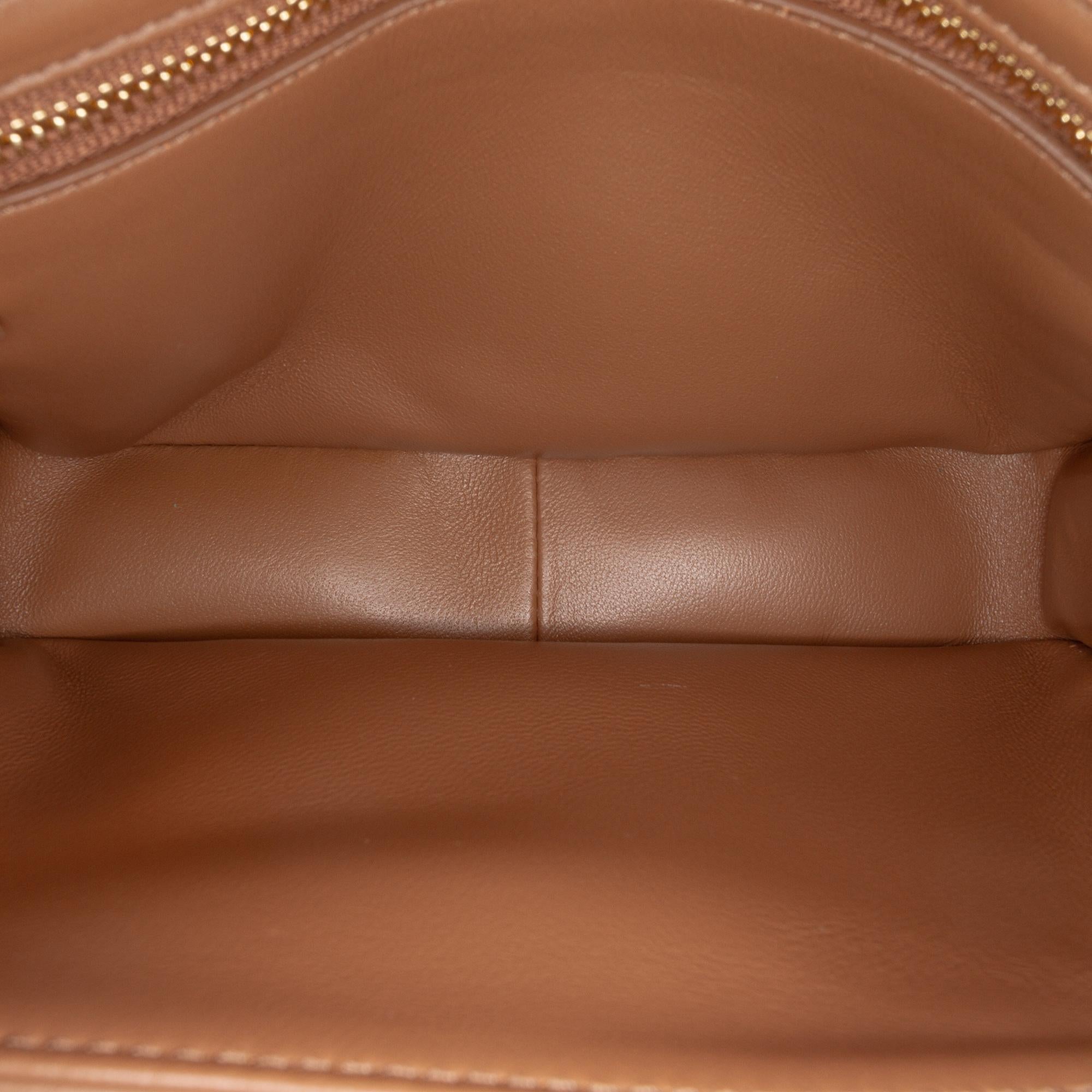 Celine Teen Shiny Calfskin Triomphe Crossbody