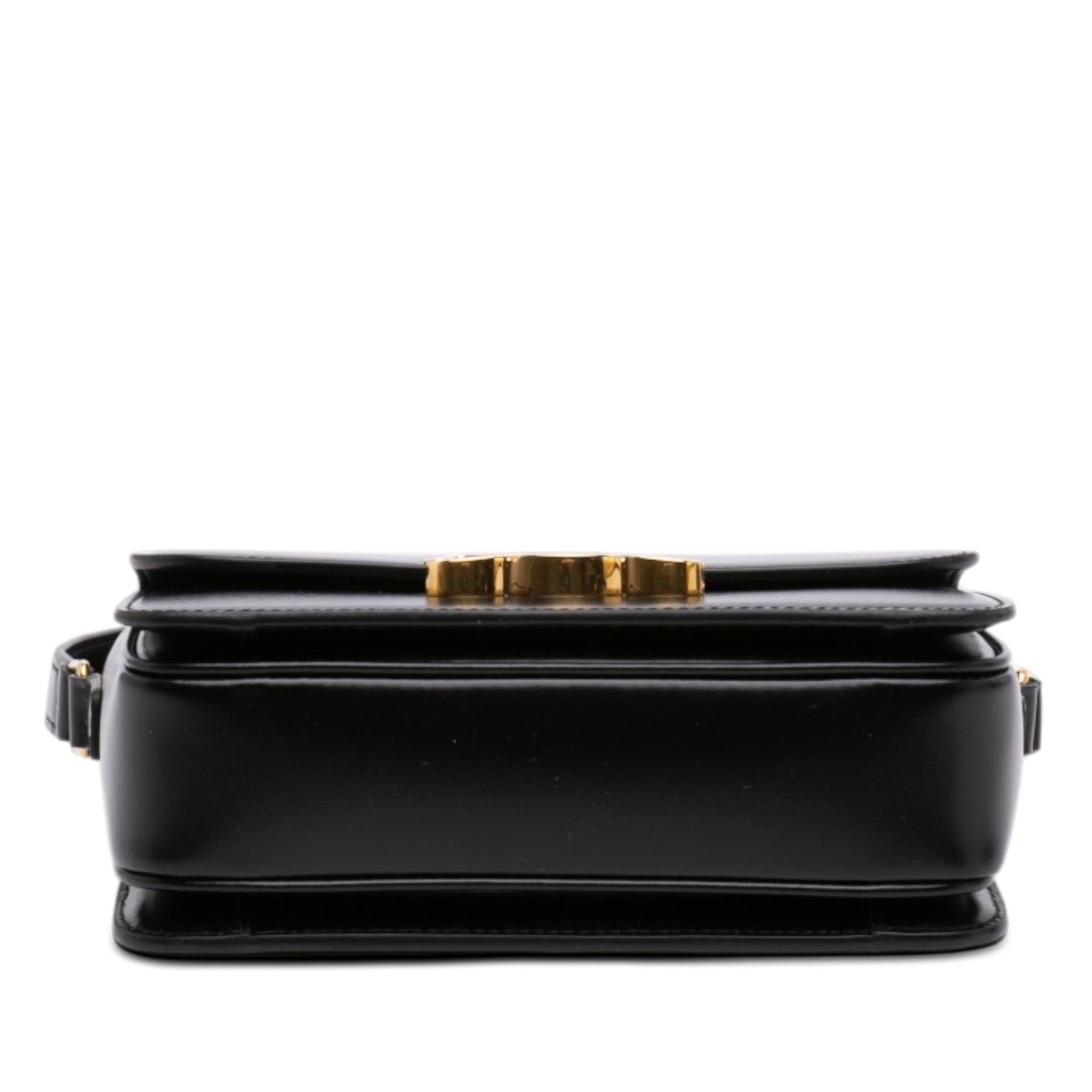 Celine Teen Shiny Calfskin Triomphe Crossbody
