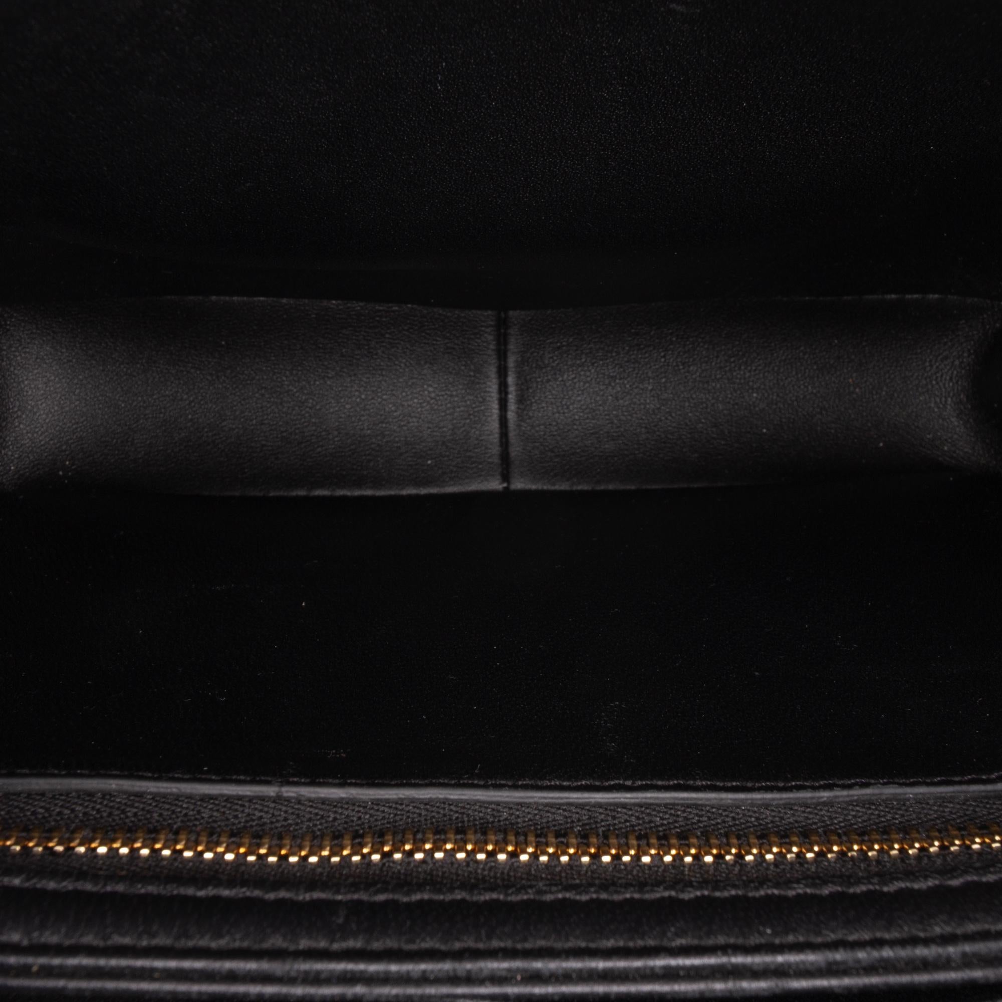 Celine Teen Shiny Calfskin Triomphe Crossbody