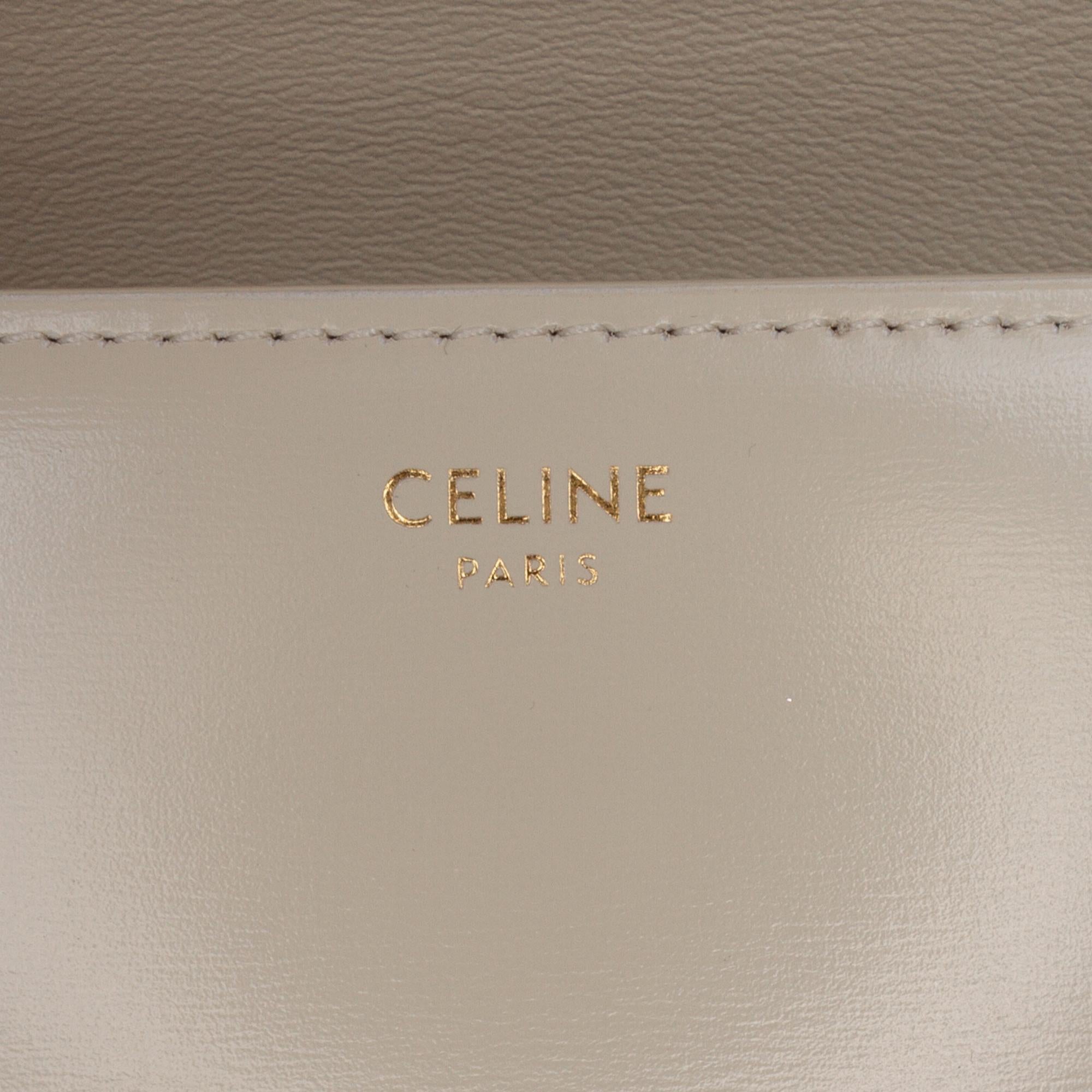 Celine Teen Shiny Calfskin Triomphe Crossbody