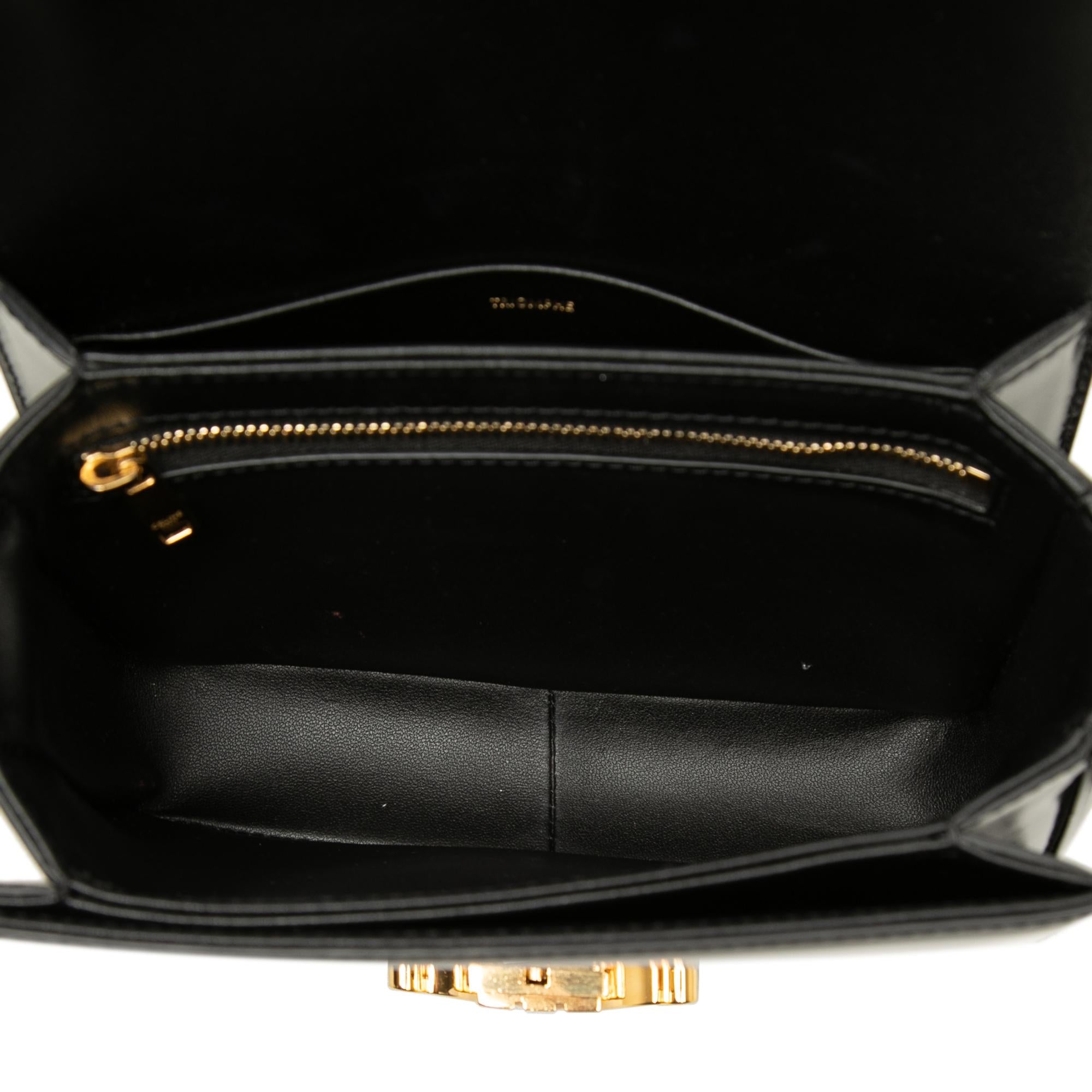 Celine Teen Shiny Calfskin Triomphe Crossbody