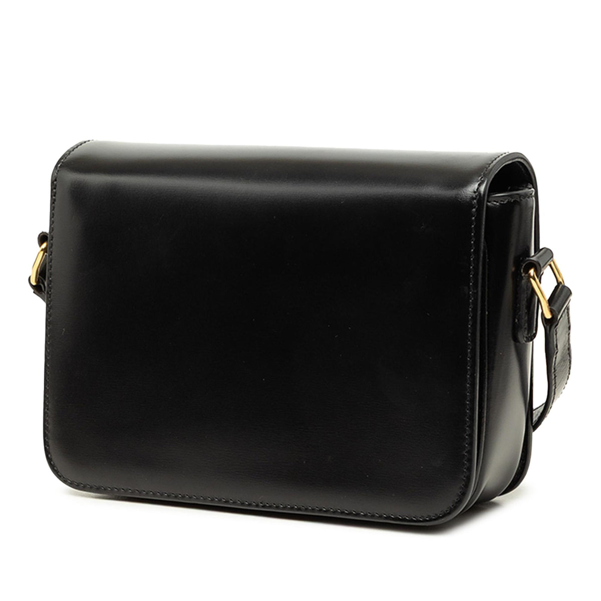 Celine Teen Shiny Calfskin Triomphe Crossbody