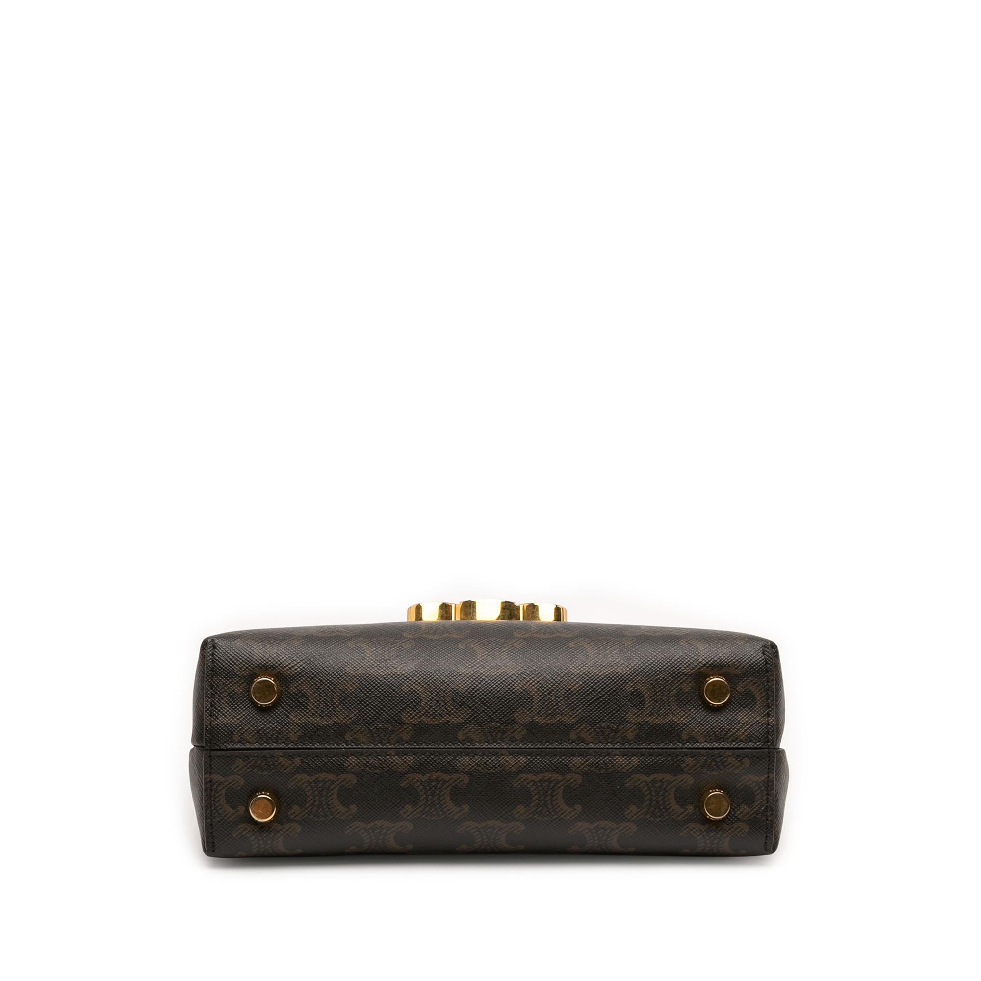 Celine Teen Triomphe Coated Canvas Nino Bag