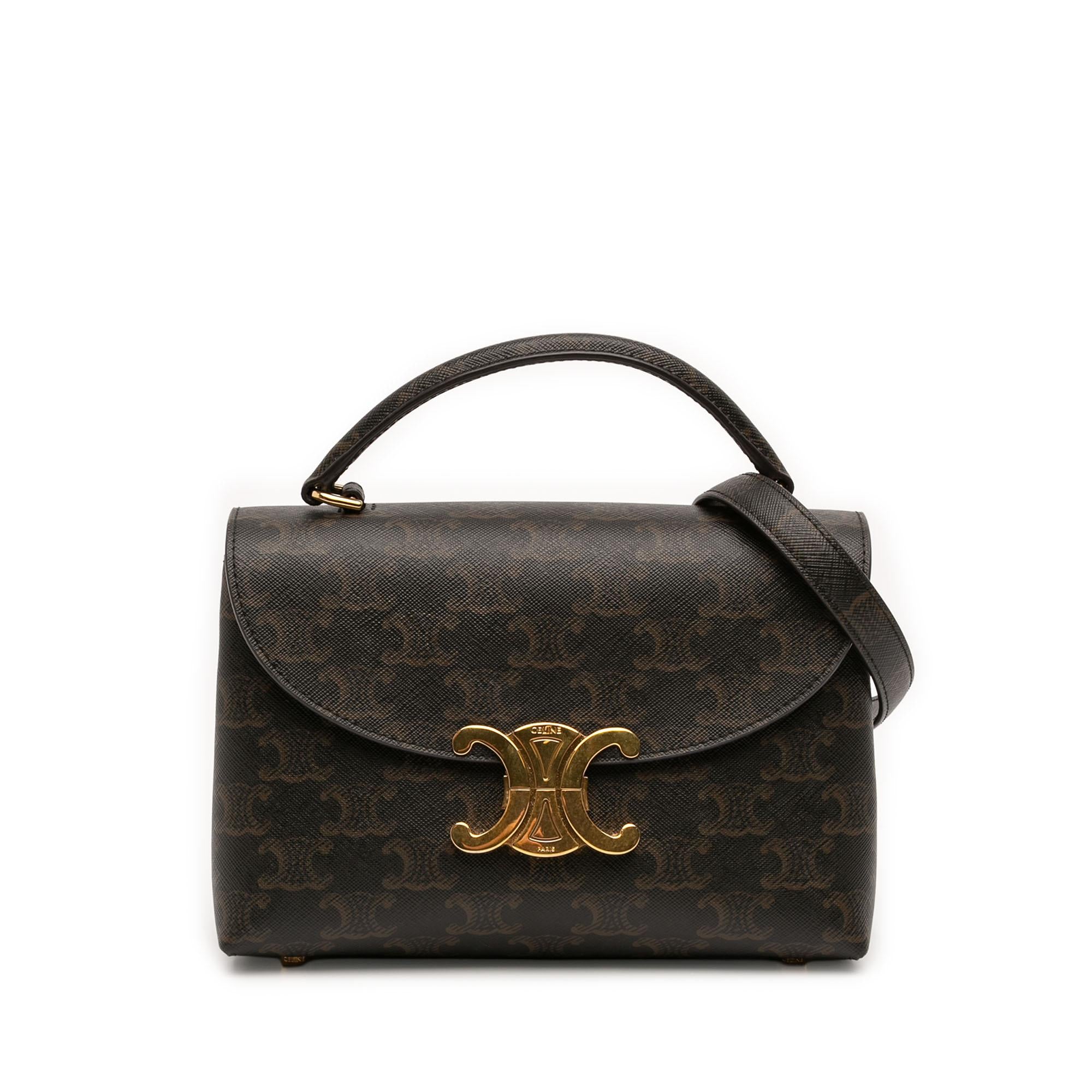 Celine Teen Triomphe Coated Canvas Nino Bag