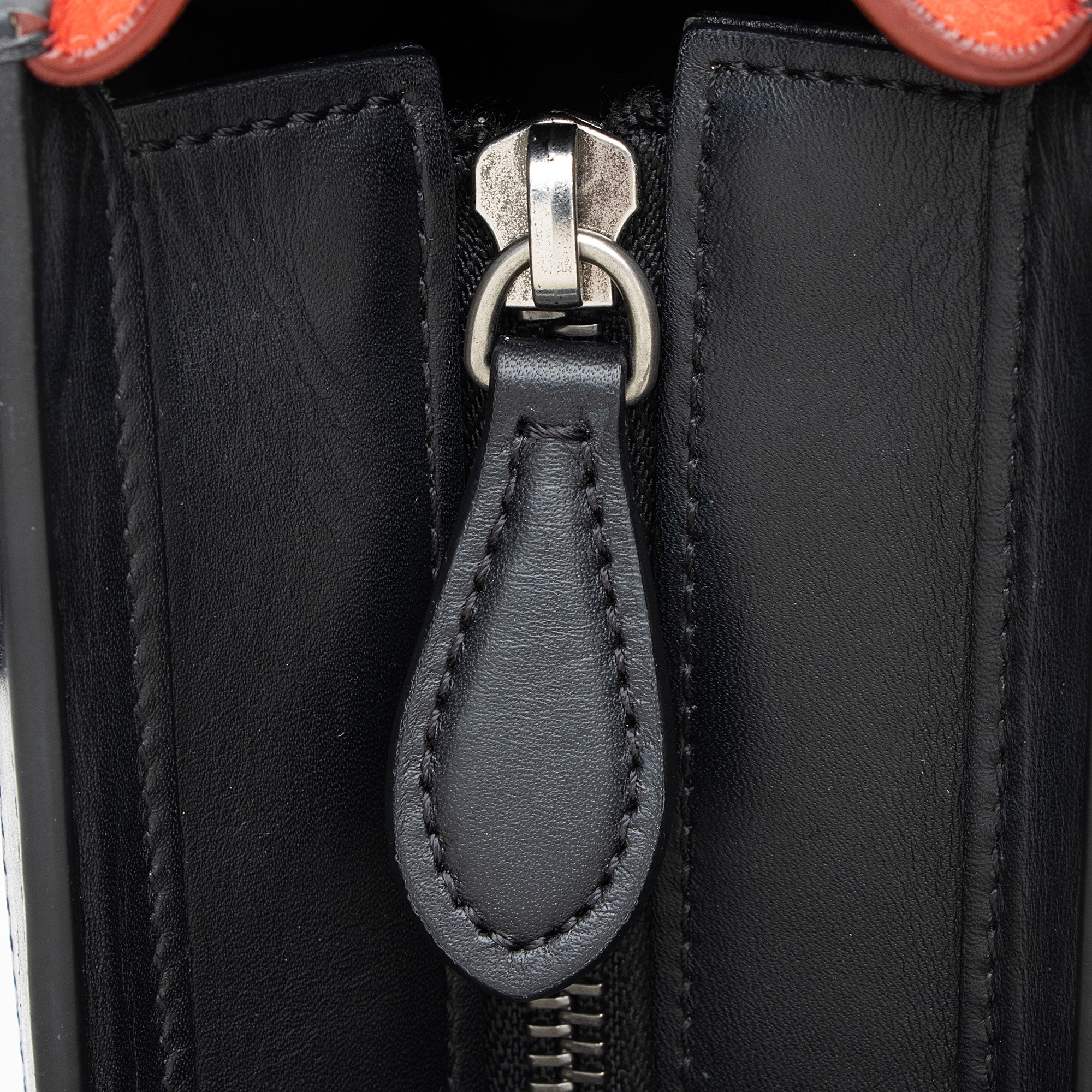 Celine Tricolor Drummed Calfskin Nano Luggage Tote