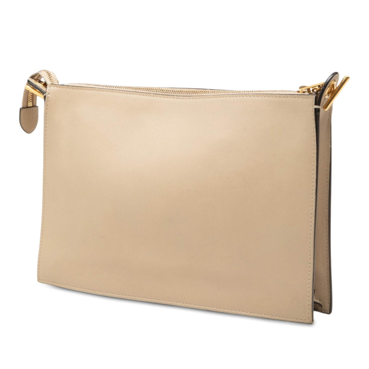 Celine Tricolor Leather Pocket Envelope Zip Crossbody
