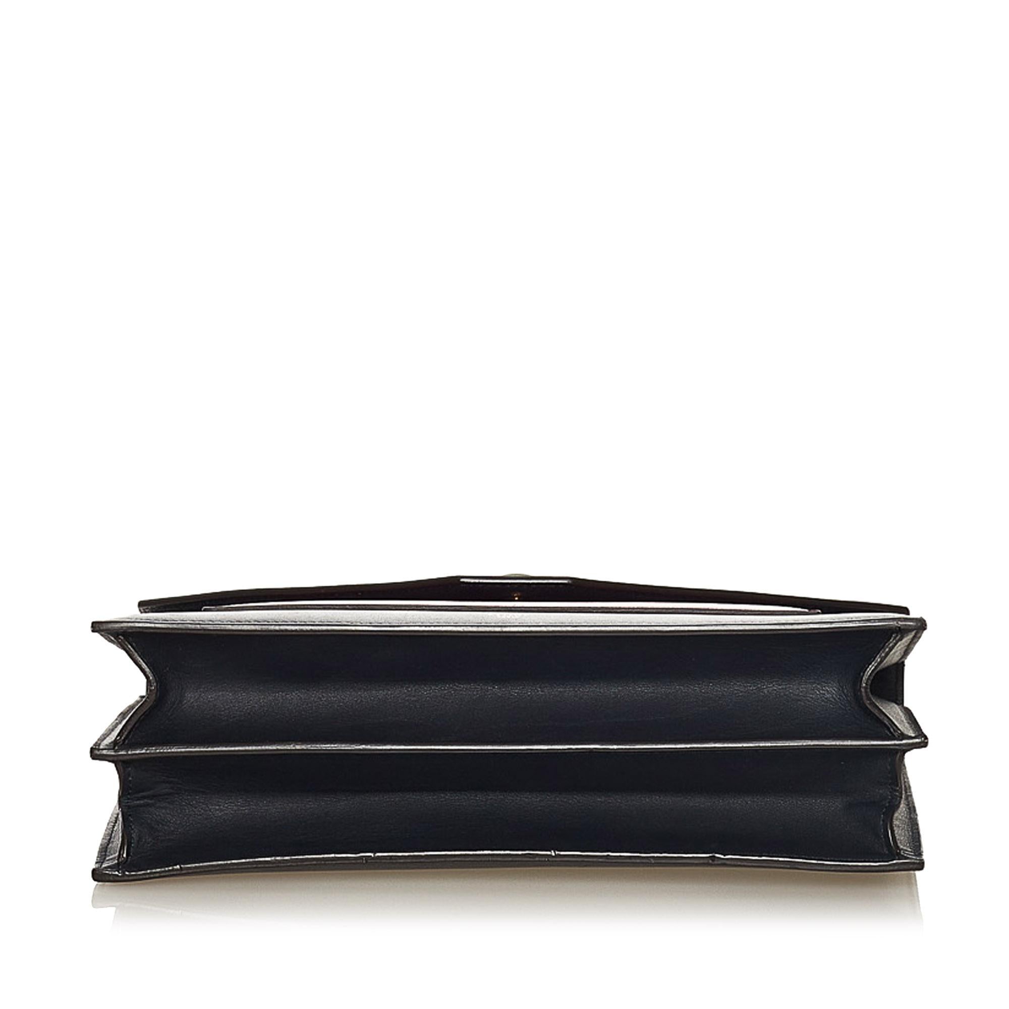Celine Tricolor Pocket Envelope Leather Shoulder Bag (SHG-vdfVYD)