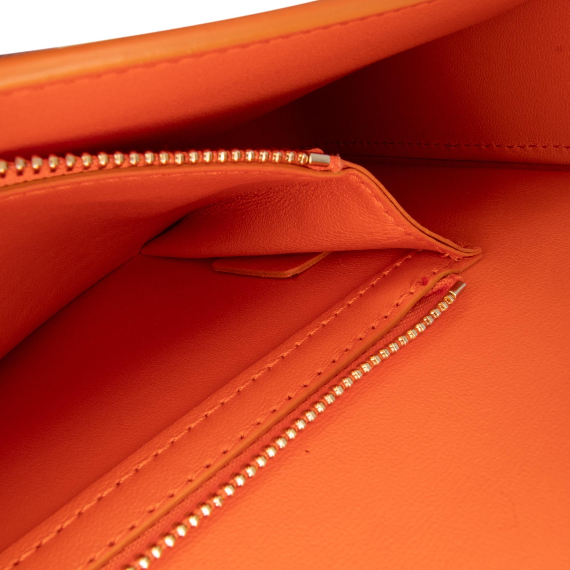 Celine Triomphe Calfskin Cuir Chain Shoulder Bag