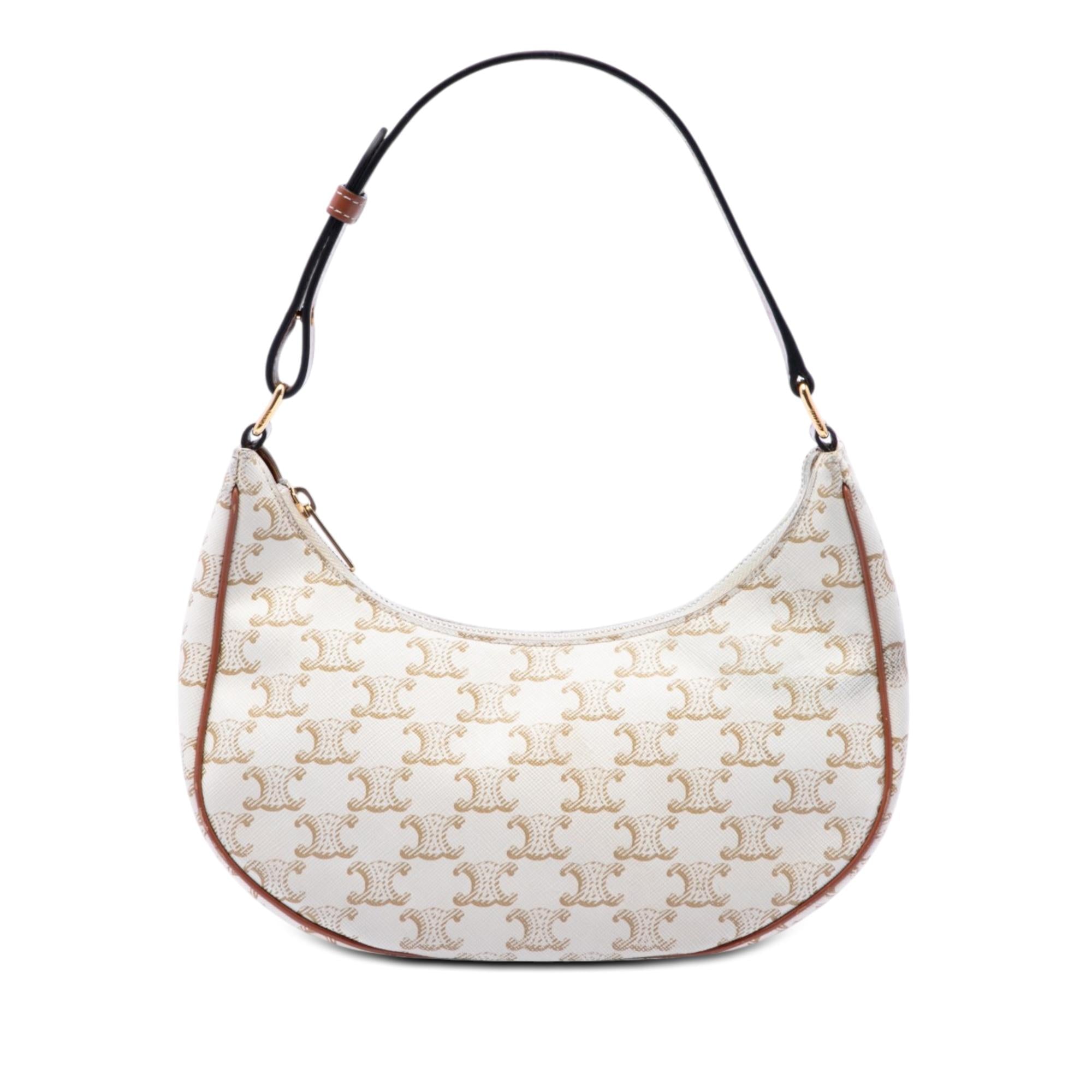 Celine Triomphe Coated Canvas Ava Shoulder Bag
