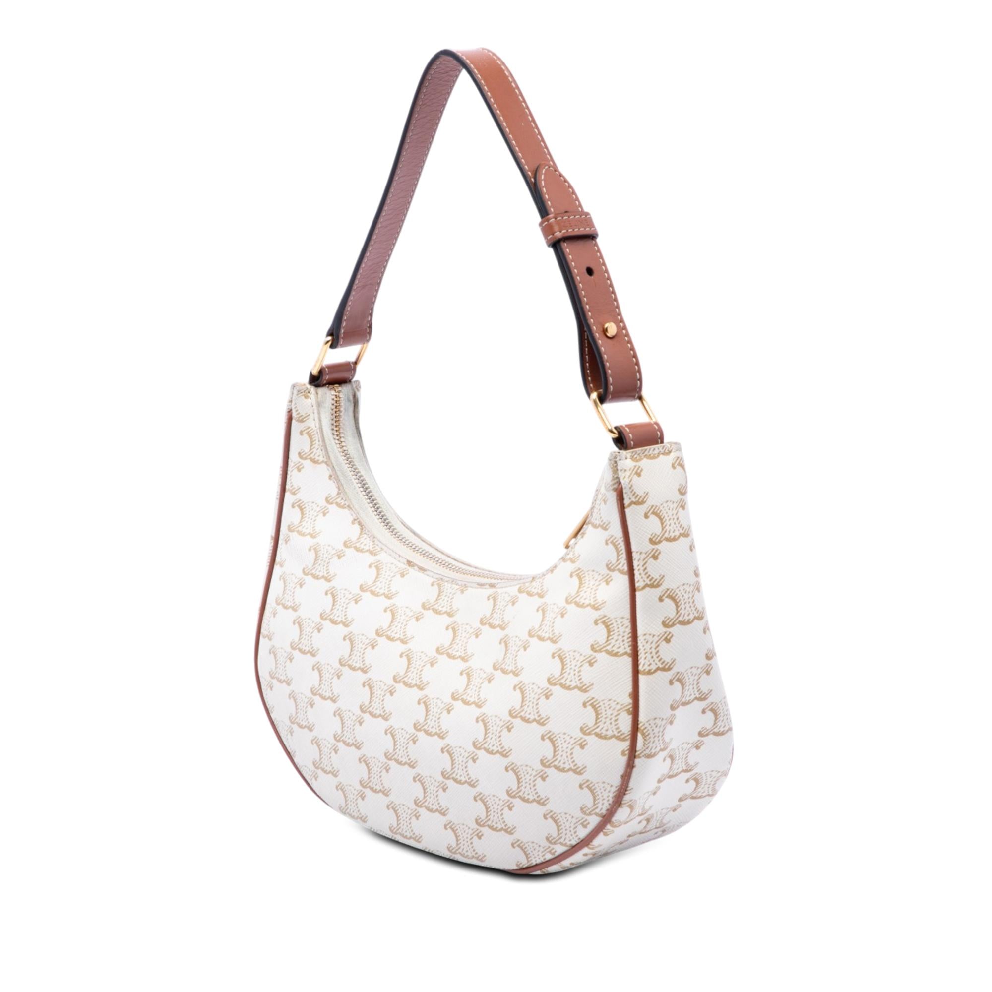 Celine Triomphe Coated Canvas Ava Shoulder Bag