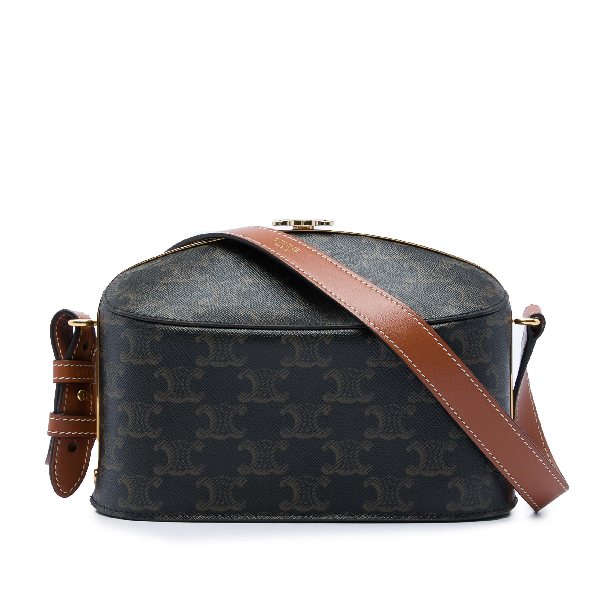Celine Triomphe Coated Canvas Lunch Box Bag